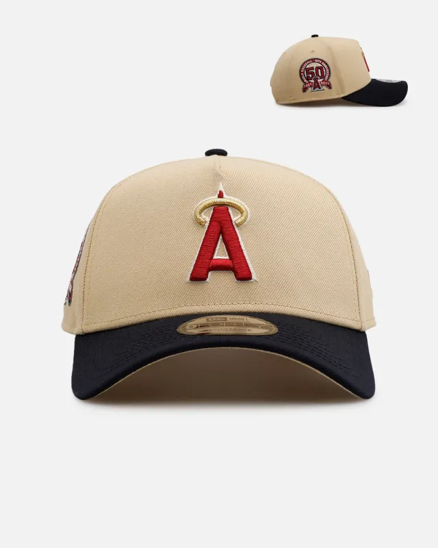 New Era California Angels 'Vintage' 9FORTY A-Frame Snapback Vegas Gold sold by Culture Kings