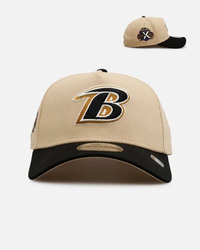 New Era Baltimore Ravens 'Vintage' 9FORTY A-Frame Snapback Vegas Gold sold by Culture Kings