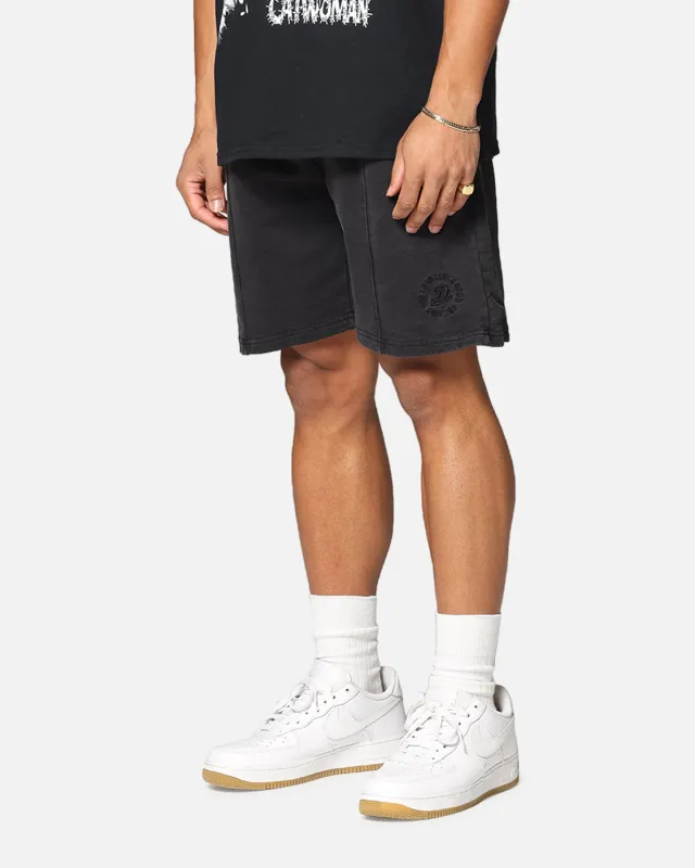 Dreamville Tonal Sweat Shorts Black Wash sold by Culture Kings