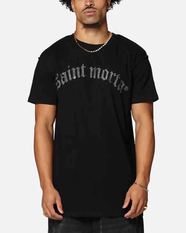 Saint Morta Rhinestone T-Shirt Black sold by Culture Kings