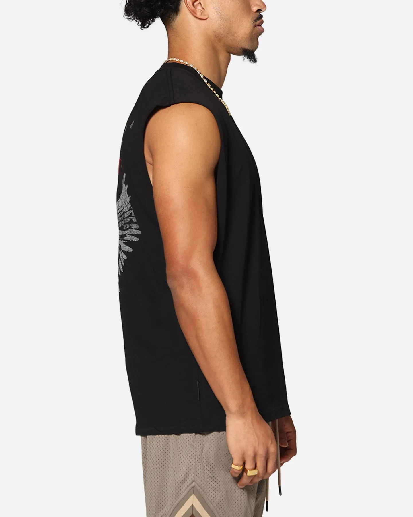 Saint Morta Amorfati Oversized Muscle T-Shirt Black sold by Culture Kings product image thumbnail 5