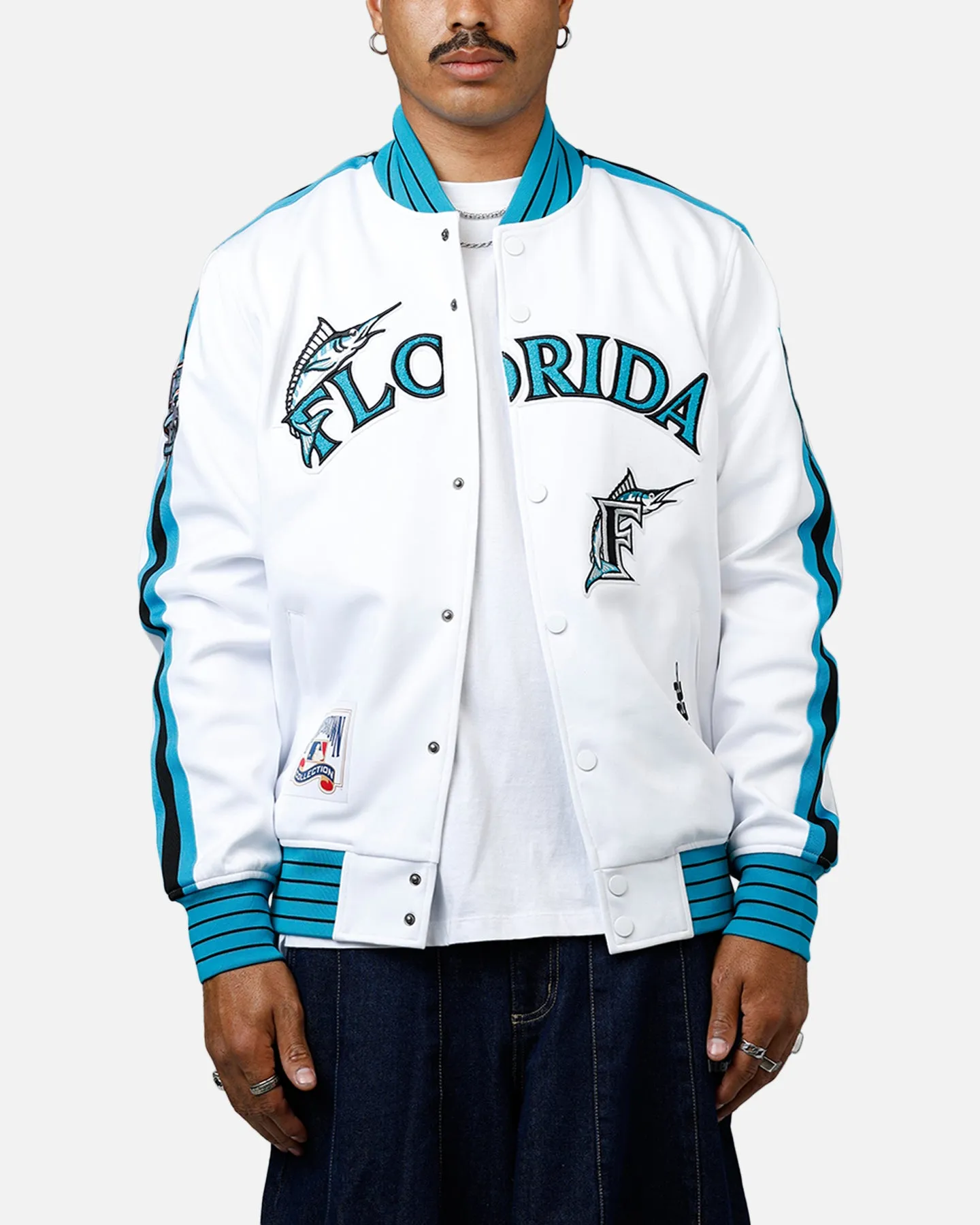 Pro Standard Florida Marlins Double Knit Jacket White sold by Culture Kings product image thumbnail 2