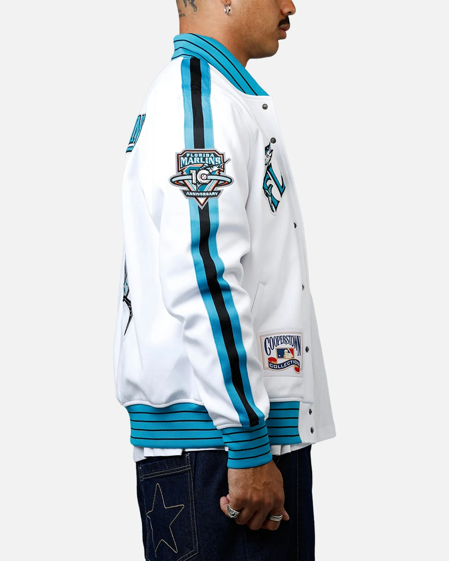Pro Standard Florida Marlins Double Knit Jacket White sold by Culture Kings product image thumbnail 4