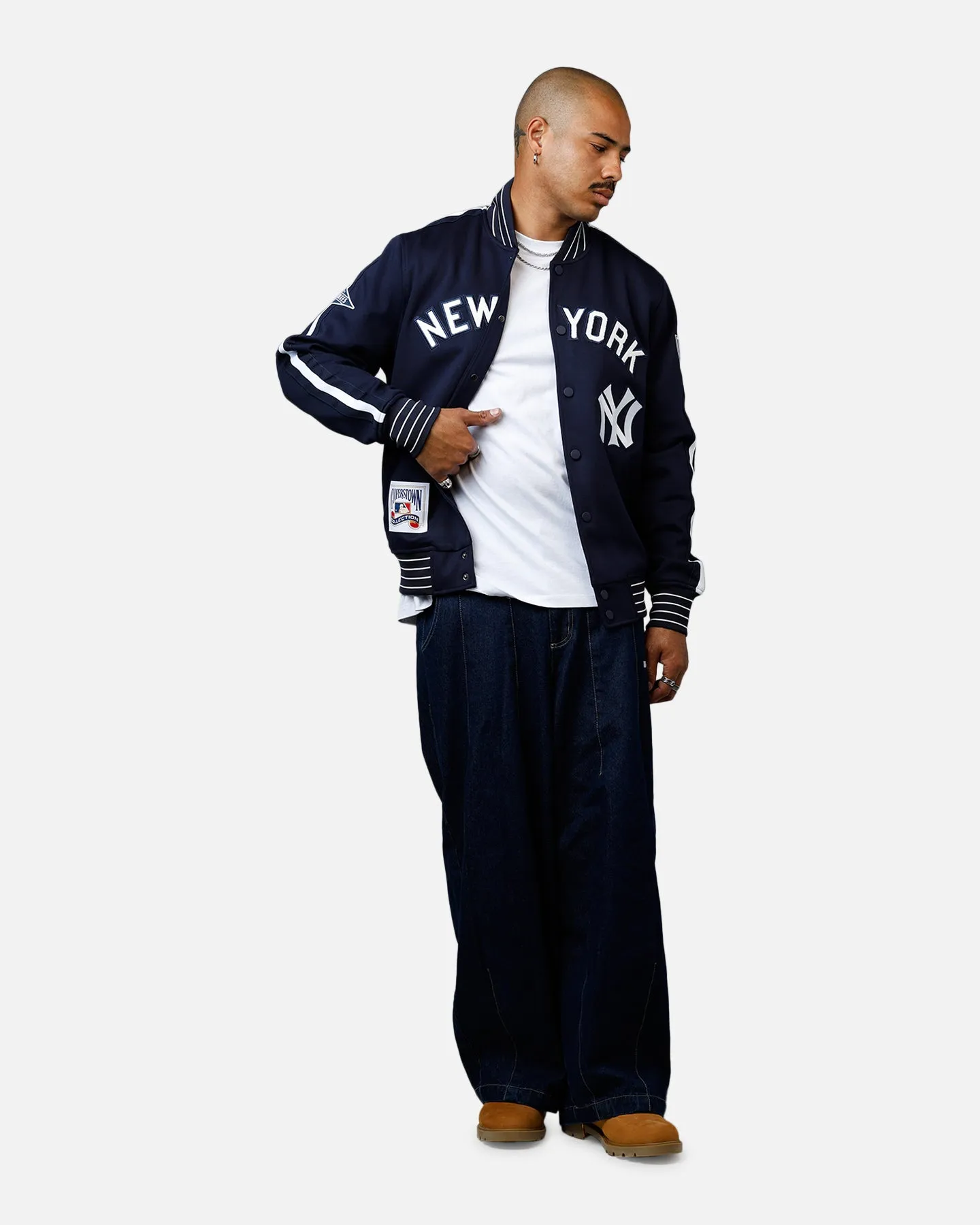 Pro Standard New York Yankees Double Knit Jacket Navy sold by Culture Kings product image thumbnail 3