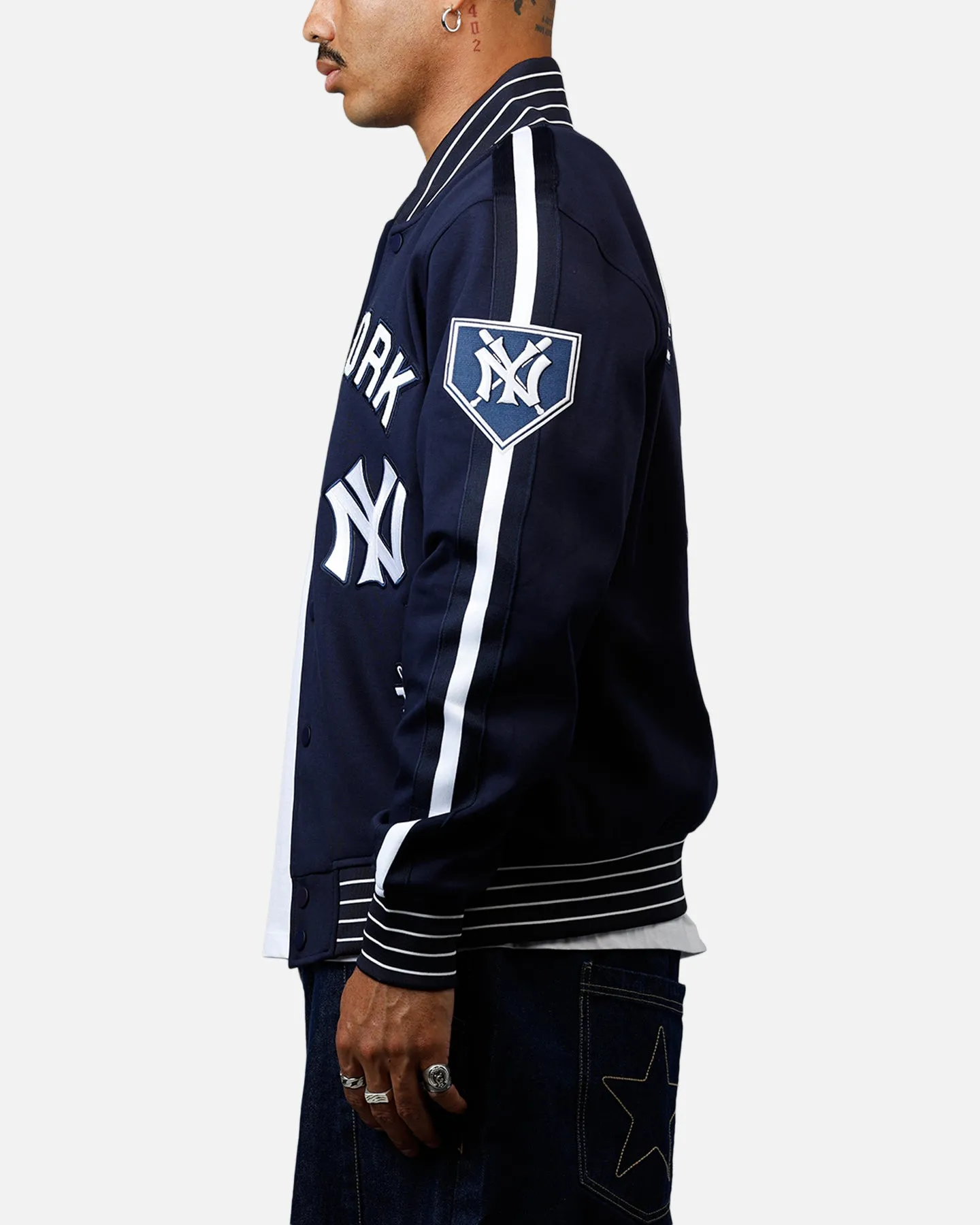 Pro Standard New York Yankees Double Knit Jacket Navy sold by Culture Kings product image thumbnail 5