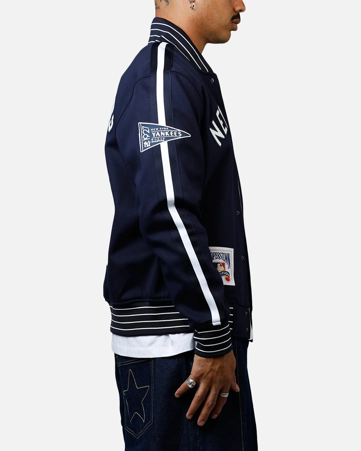 Pro Standard New York Yankees Double Knit Jacket Navy sold by Culture Kings product image thumbnail 4
