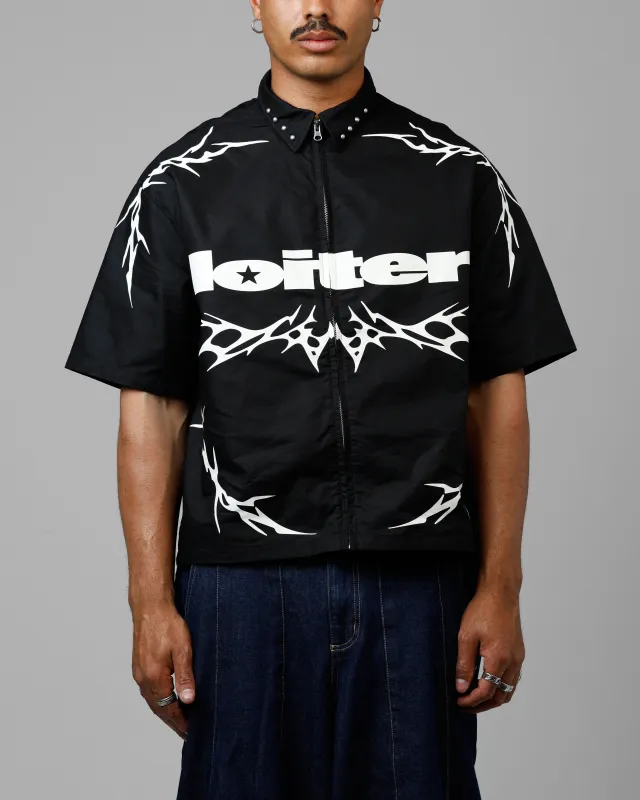 Loiter Cyber Zip V2 T-Shirt Black sold by Culture Kings