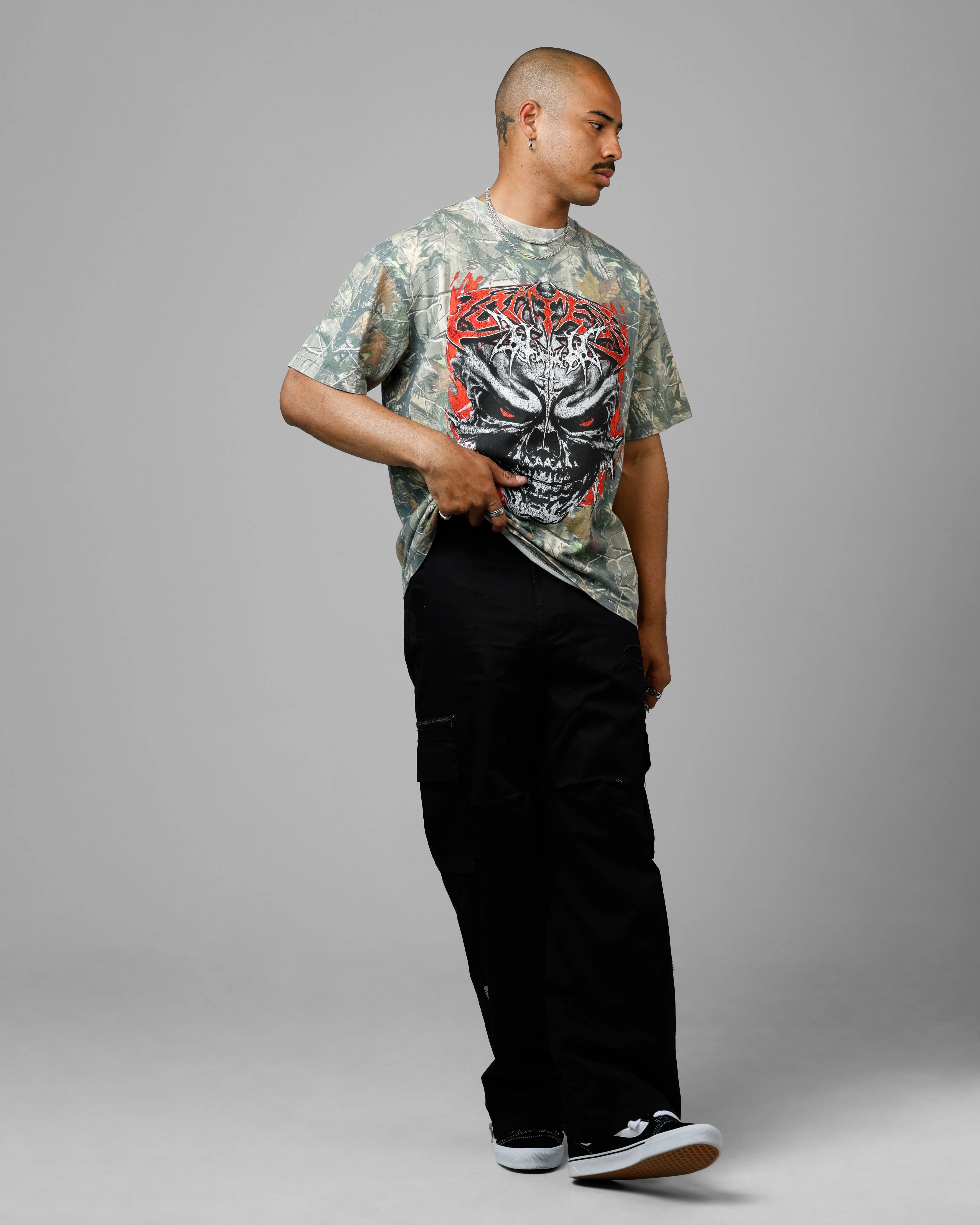 Loiter Tribal Skull Camo T-Shirt Real Tree Camo sold by Culture Kings product image thumbnail 3