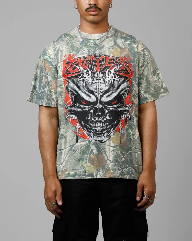 Loiter Tribal Skull Camo T-Shirt Real Tree Camo sold by Culture Kings