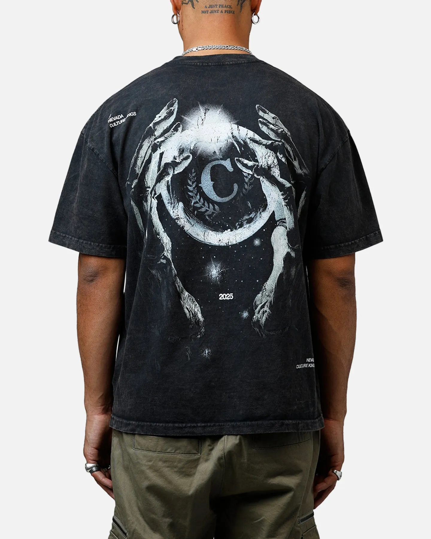 Culture Kings CK Orb Vintage T-Shirt Black Acidwash sold by Culture Kings