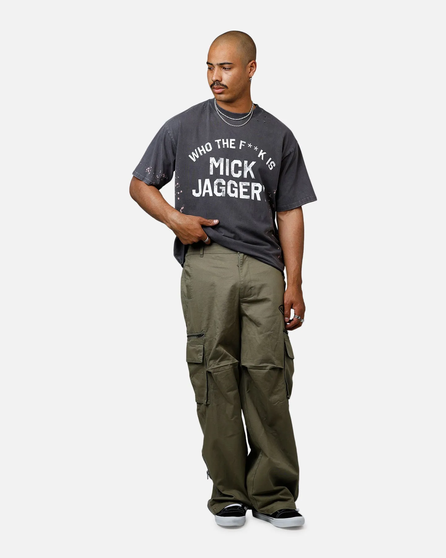 Bravado The Rolling Stones Mick T-Shirt Washed Black sold by Culture Kings product image thumbnail 3