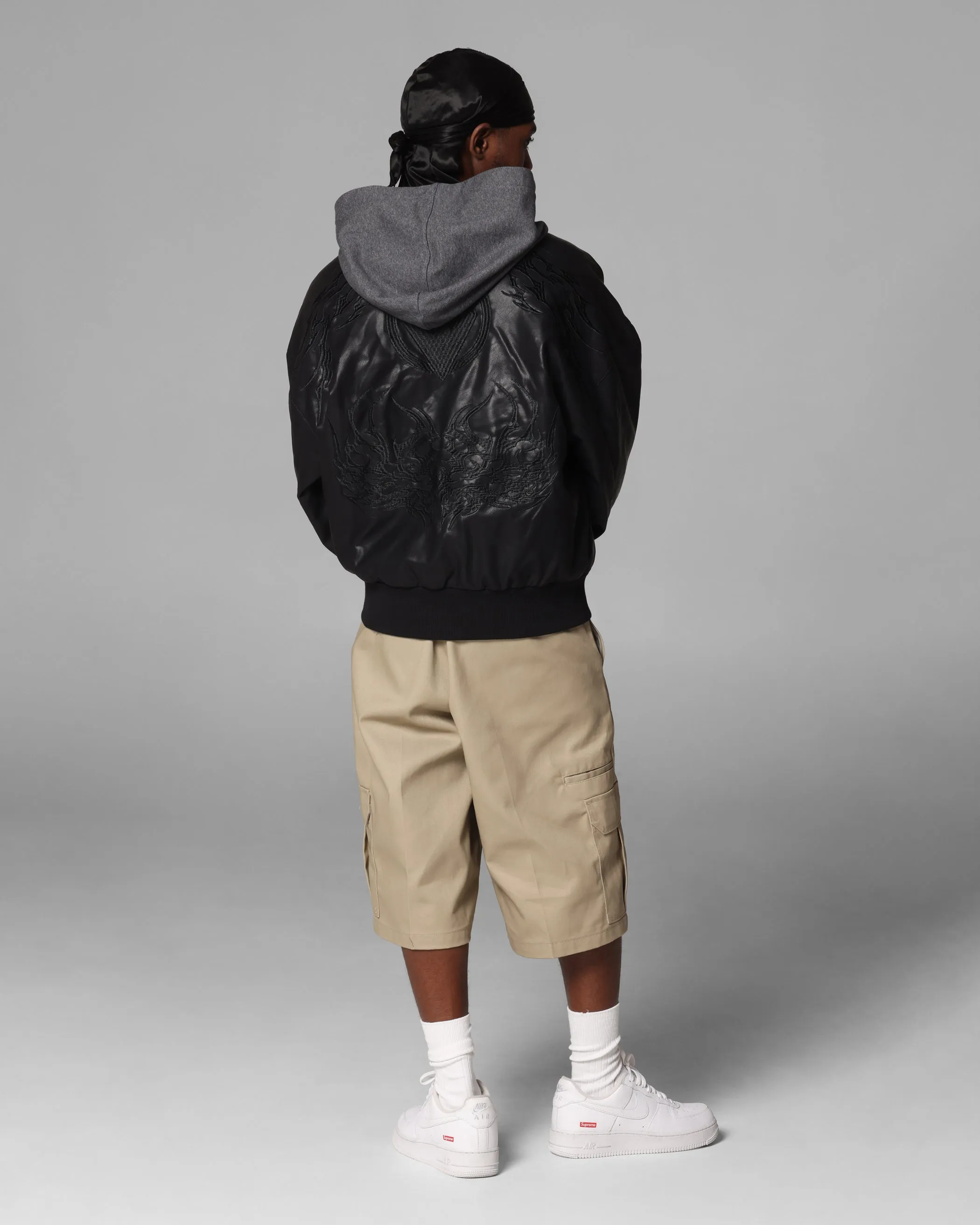 Loiter Star Wars Sith Bomber Jacket Washed Black sold by Culture Kings product image thumbnail 4