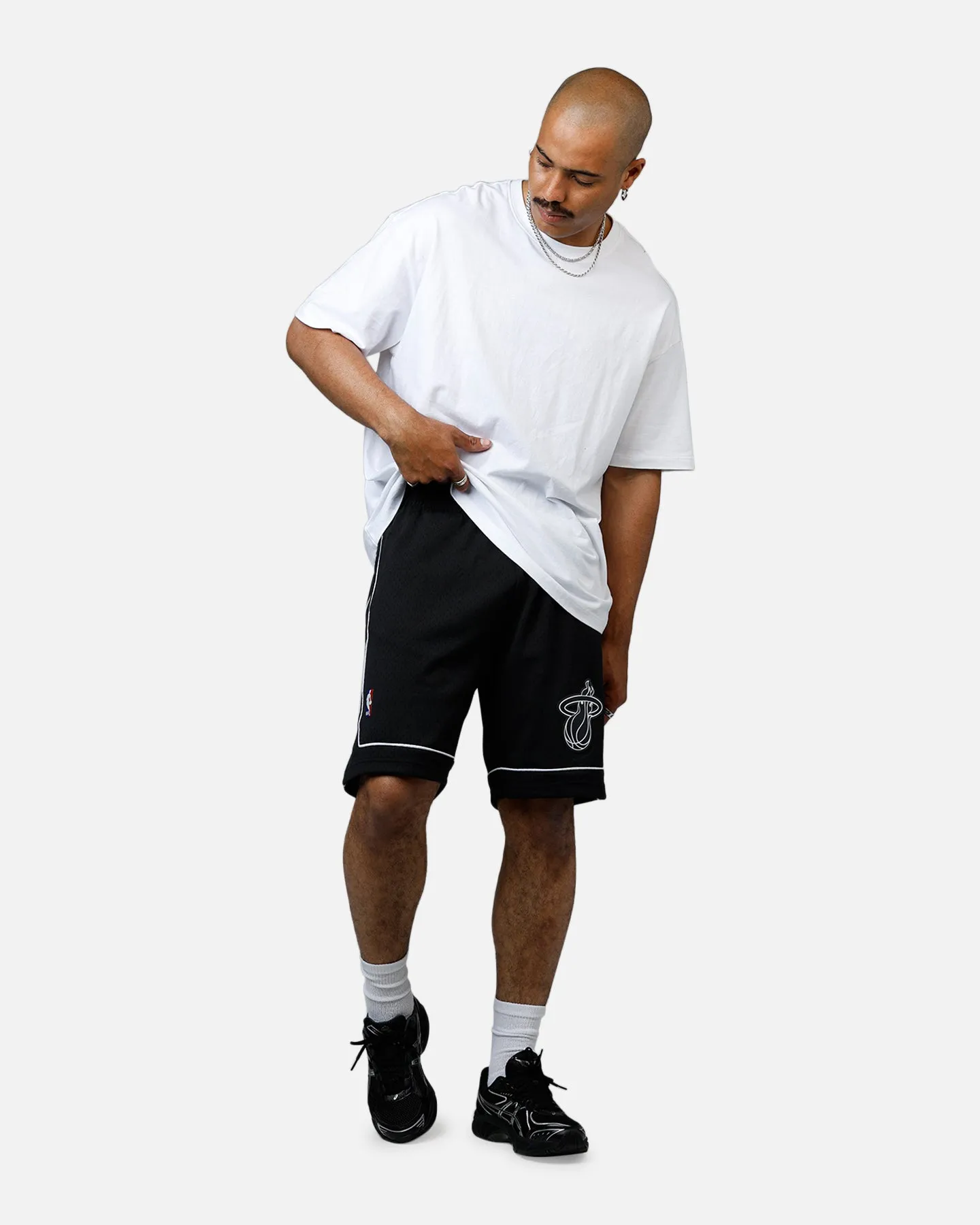 Mitchell & Ness Miami Heat 2011 Swingman Shorts Black/White sold by Culture Kings product image thumbnail 2