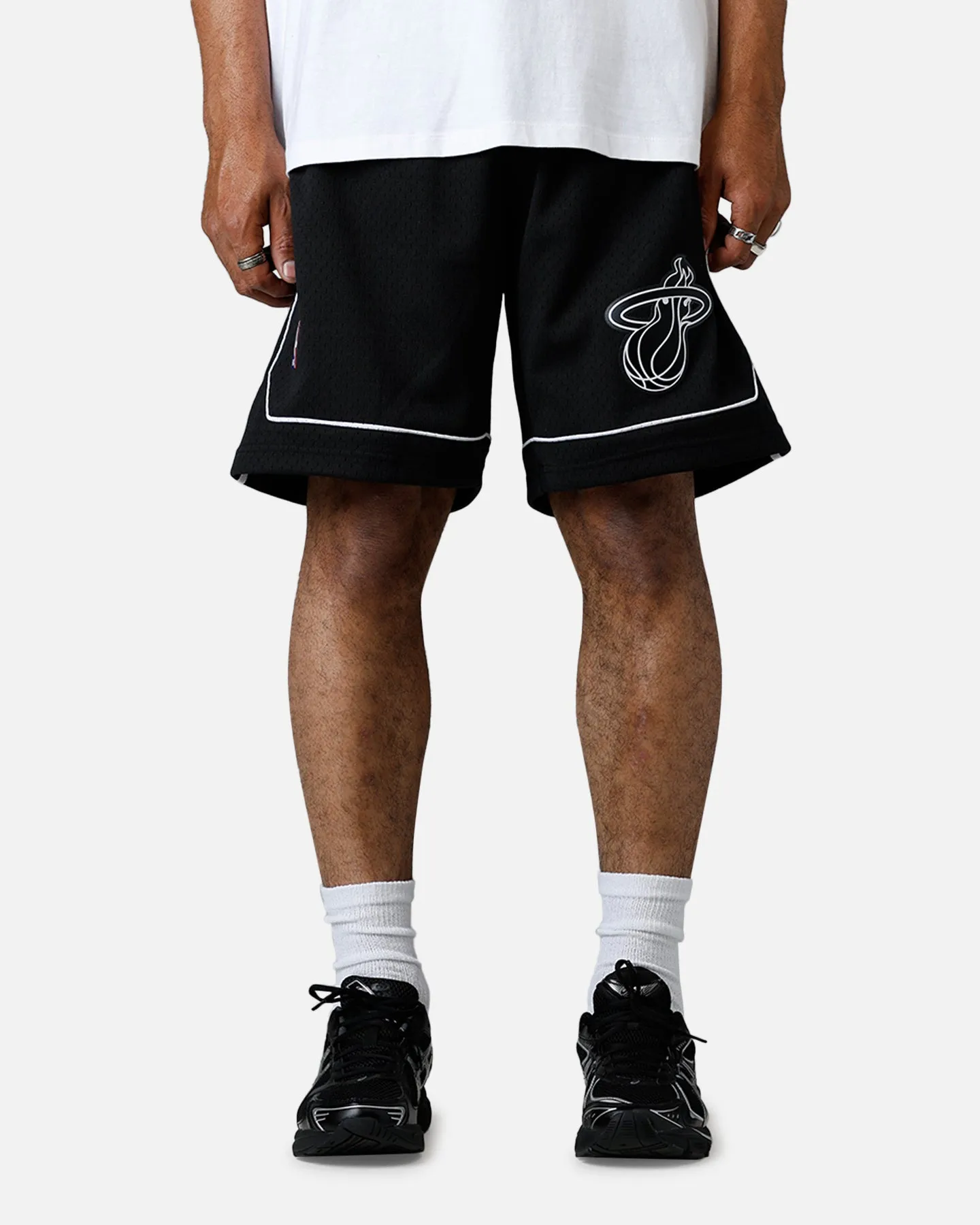 Mitchell & Ness Miami Heat 2011 Swingman Shorts Black/White sold by Culture Kings