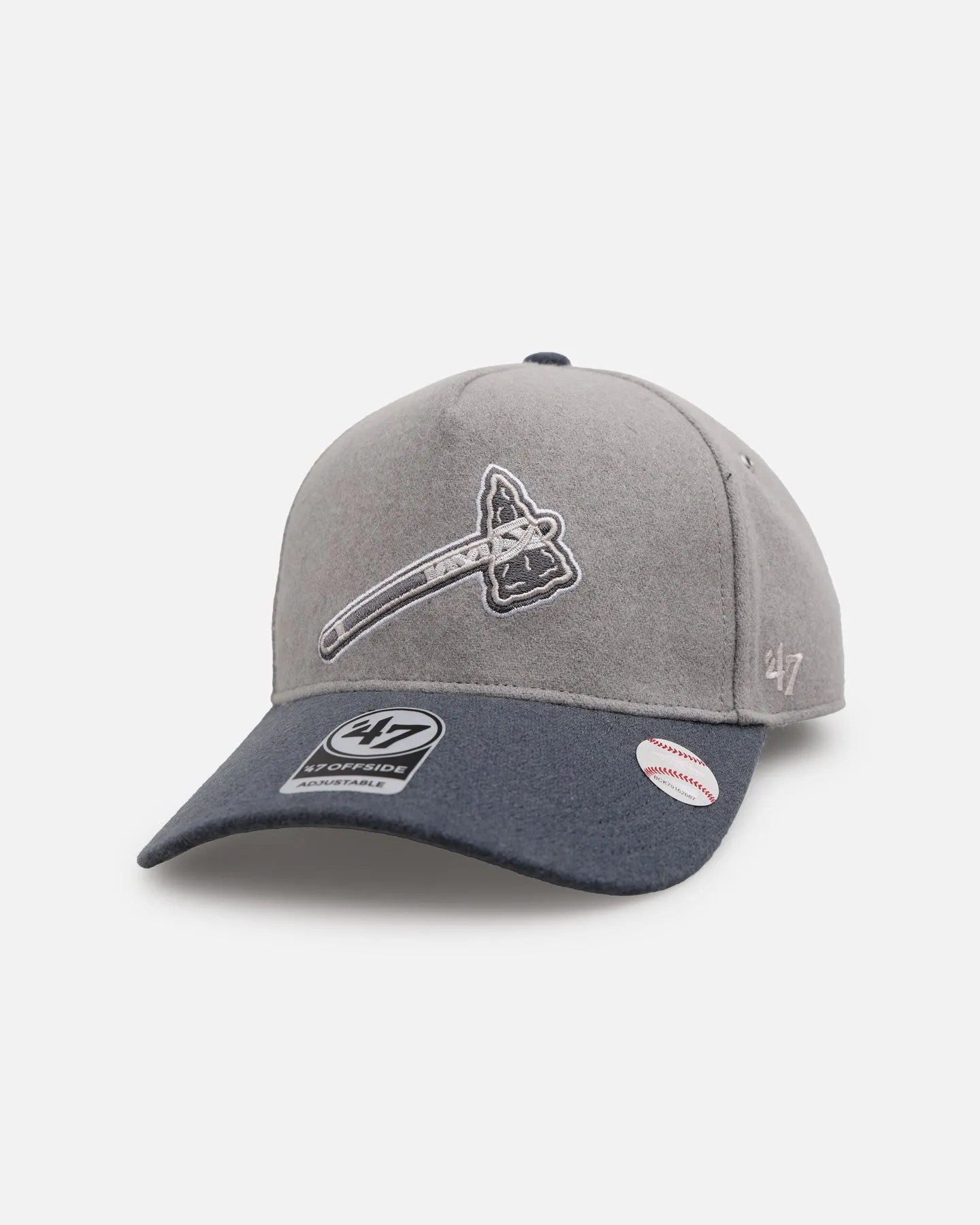 47 Brand Atlanta Braves 'Shades Of Gray' 47 Offside Snapback Cement sold by Culture Kings product image thumbnail 2