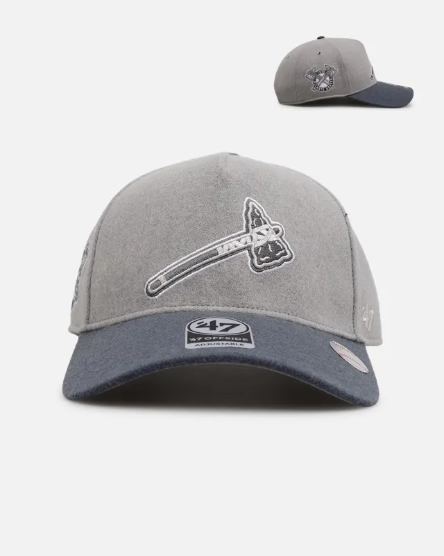 47 Brand Atlanta Braves 'Shades Of Gray' 47 Offside Snapback Cement sold by Culture Kings