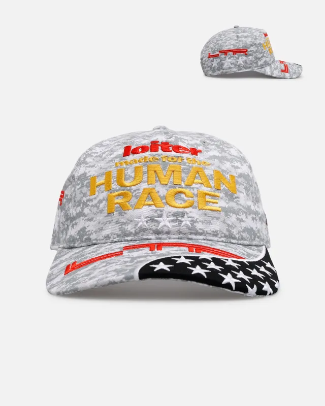 Loiter Neo Military Snapback Hat Snow Camo sold by Culture Kings