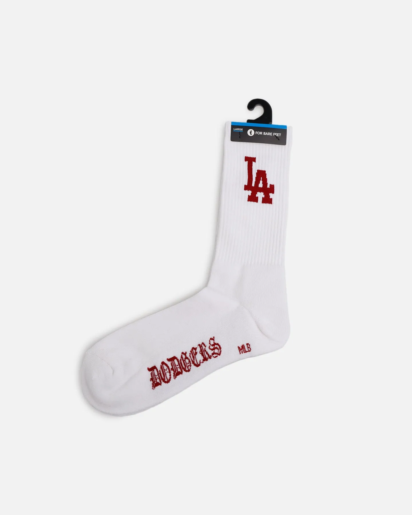 Pro Compression Los Angeles Dodgers Gothic Script Crew Sock White sold by Culture Kings product image thumbnail 3