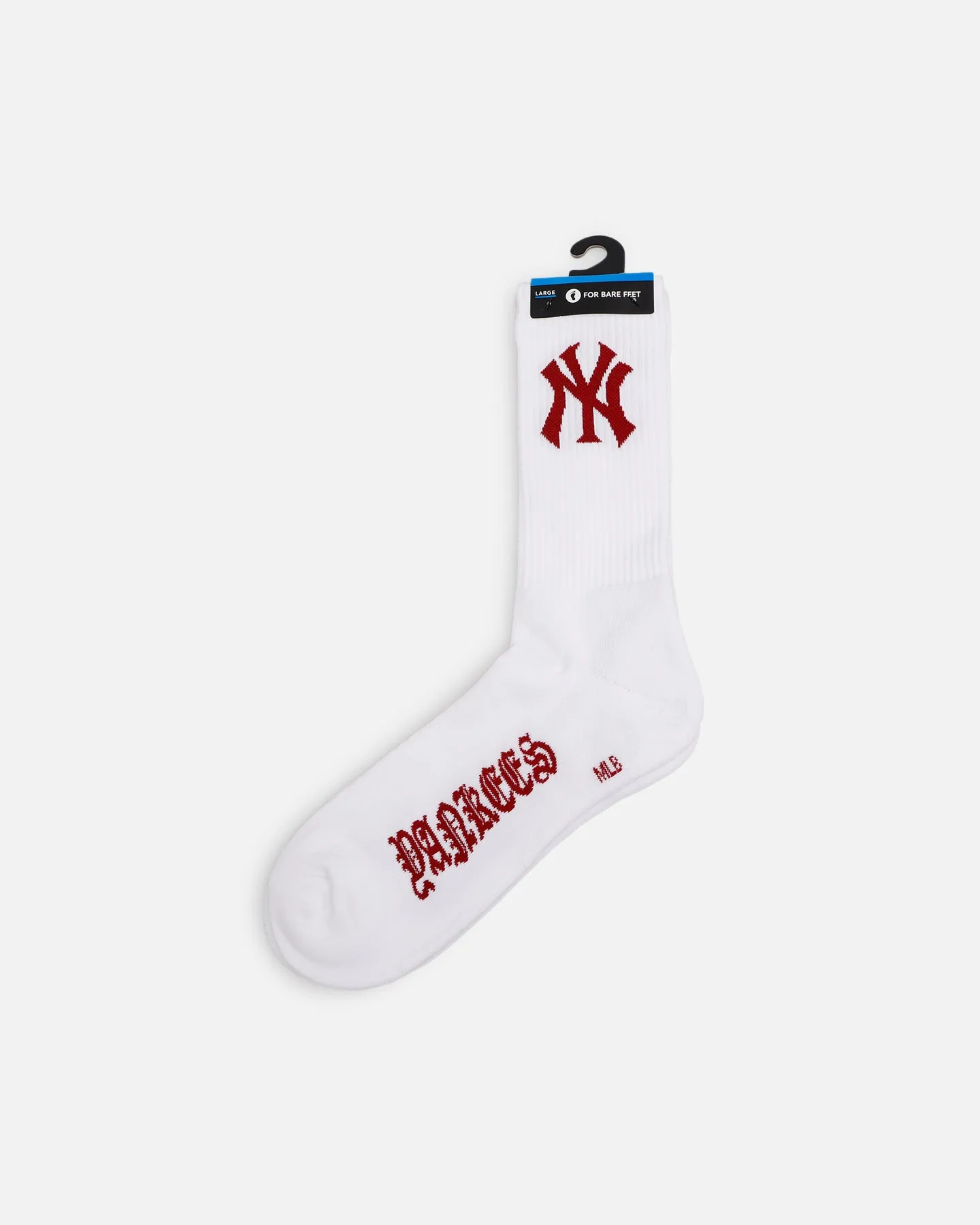 Pro Compression New York Yankees Gothic Script Crew Sock White sold by Culture Kings product image thumbnail 3