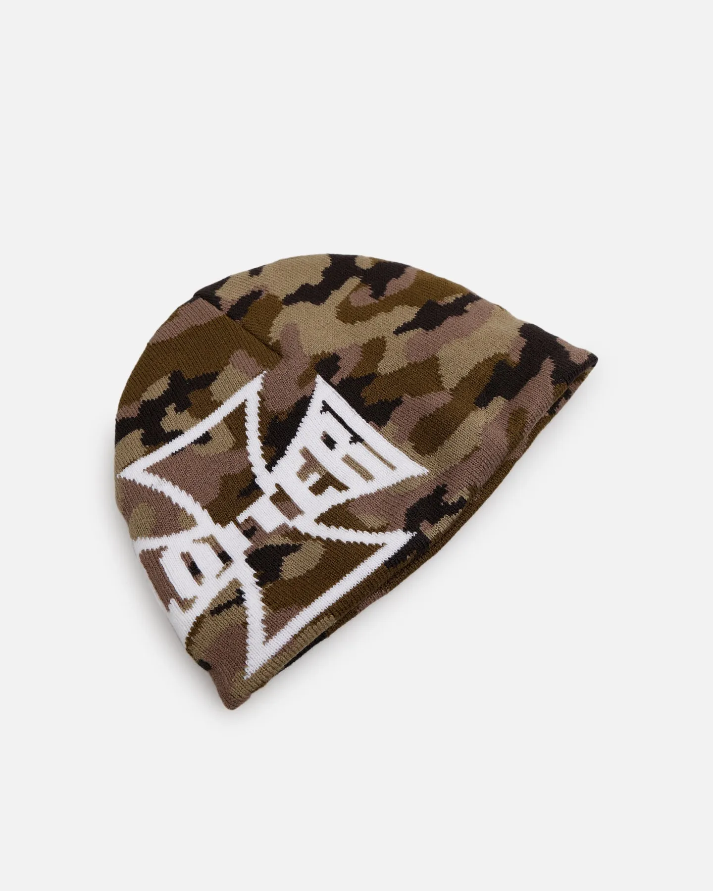 Loiter Motor Skull Knit Beanie Woodland Camo sold by Culture Kings product image thumbnail 5