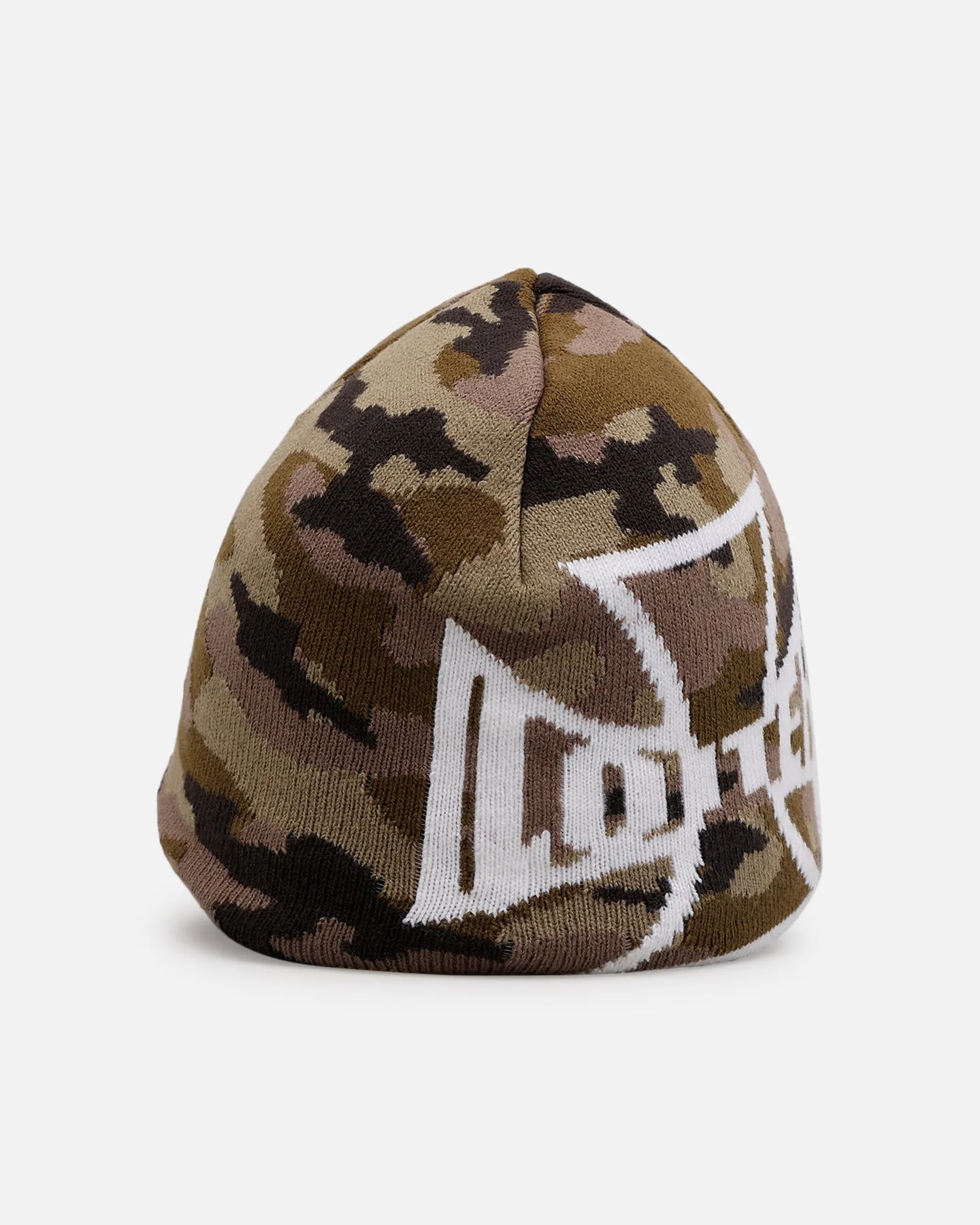 Loiter Motor Skull Knit Beanie Woodland Camo sold by Culture Kings product image thumbnail 3