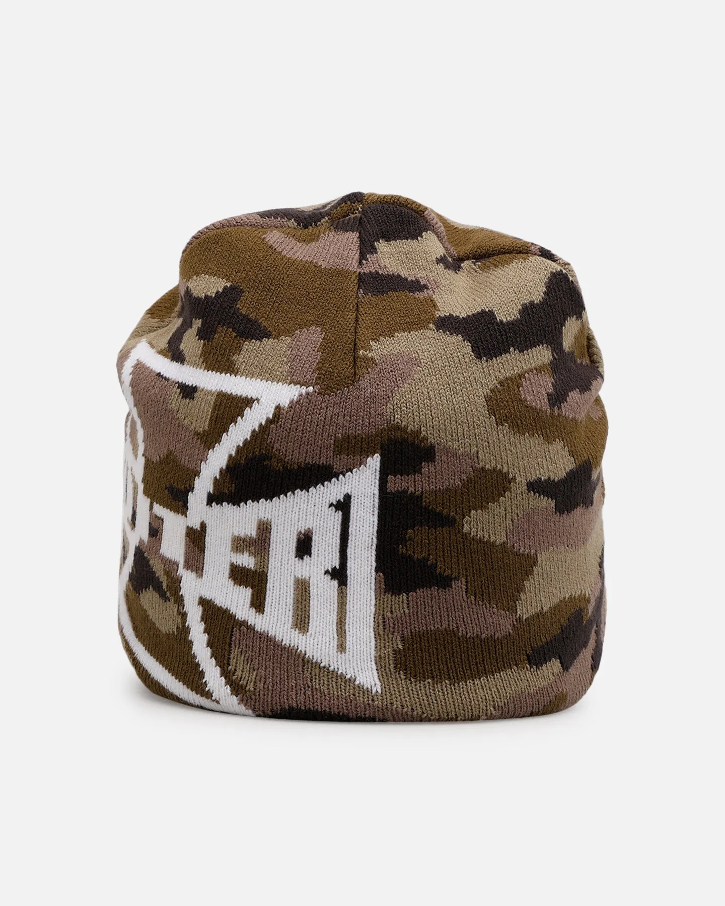 Loiter Motor Skull Knit Beanie Woodland Camo sold by Culture Kings