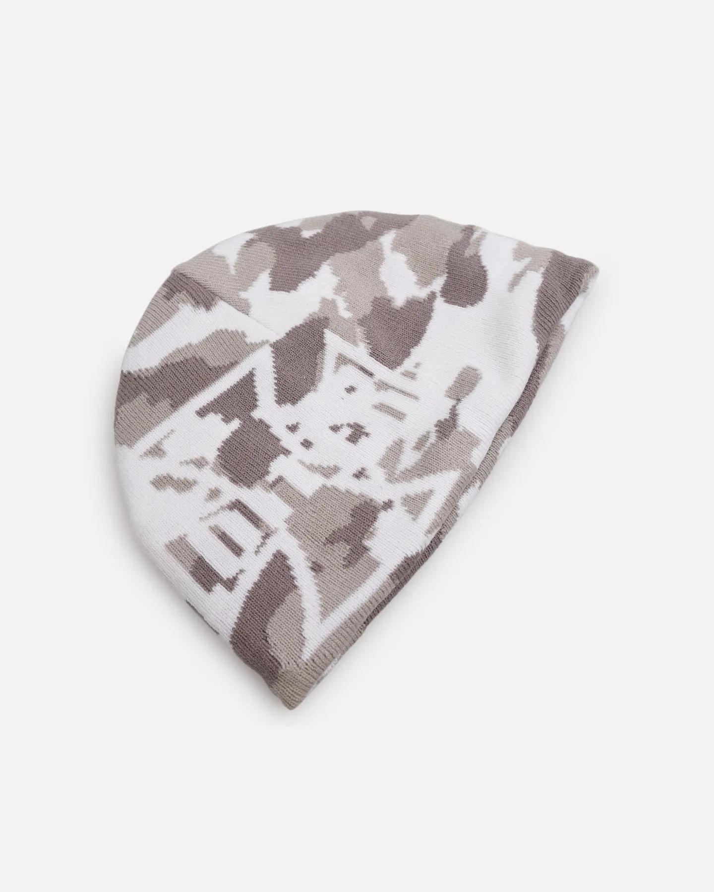 Loiter Motor Skull Knit Beanie Snow Camo sold by Culture Kings product image thumbnail 5