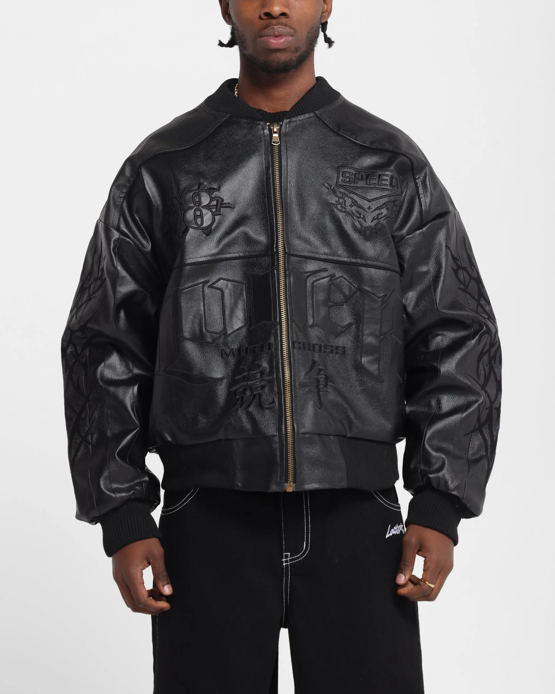 Loiter Tokyo Drift Vegan Leather Jacket Black sold by Culture Kings