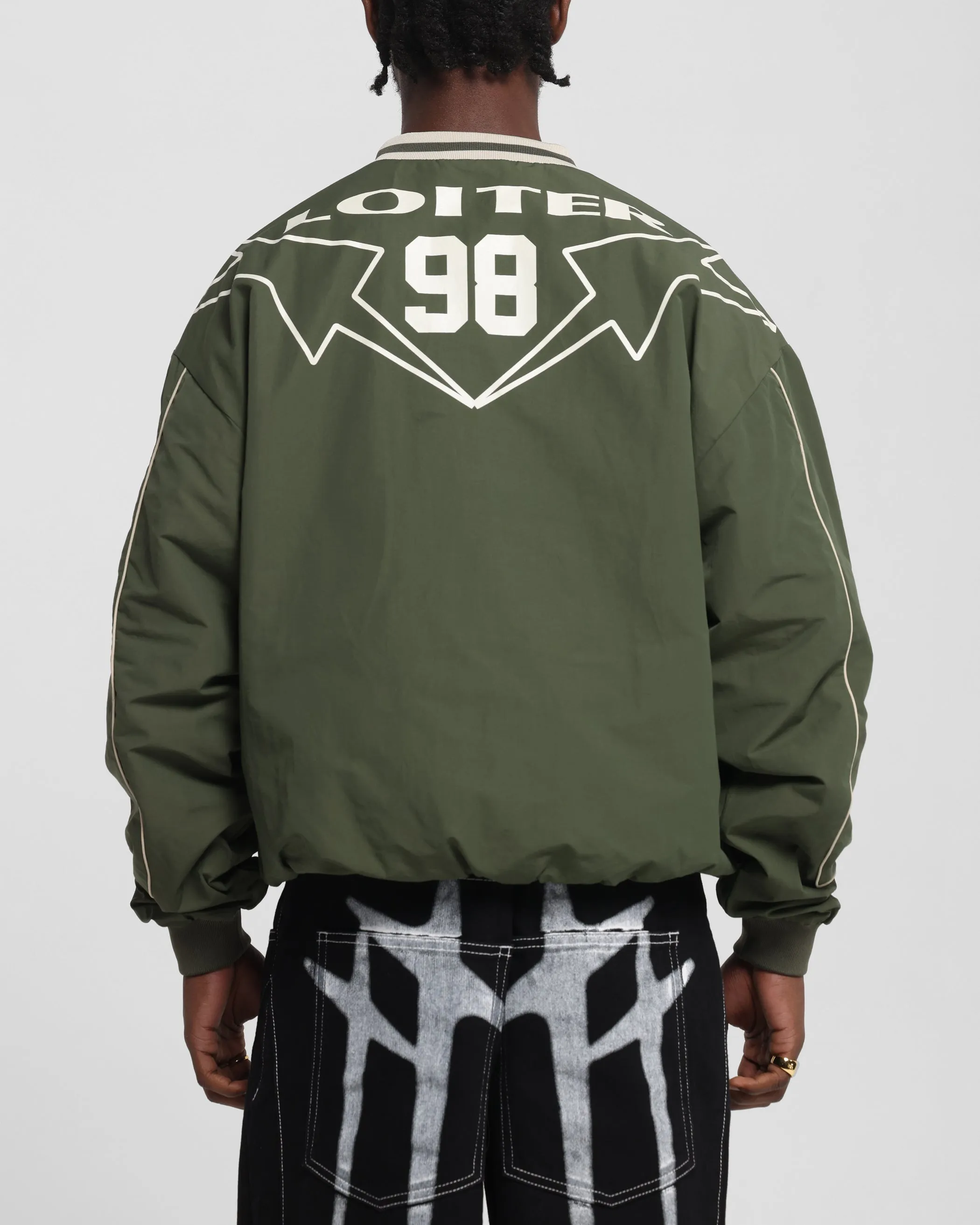 Loiter Racer Nylon Jersey Crewneck Dark Green sold by Culture Kings product image thumbnail 2
