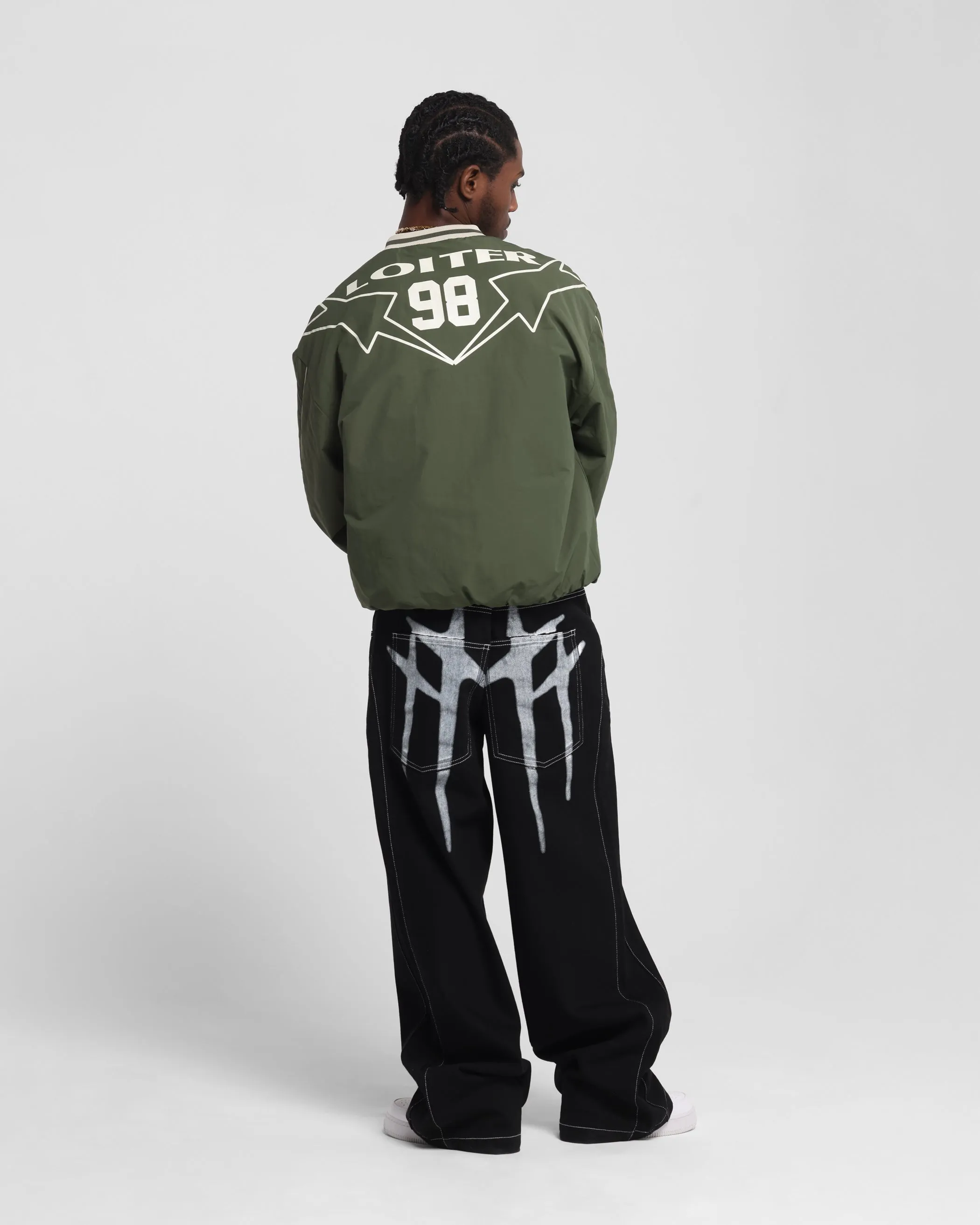 Loiter Racer Nylon Jersey Crewneck Dark Green sold by Culture Kings product image thumbnail 4