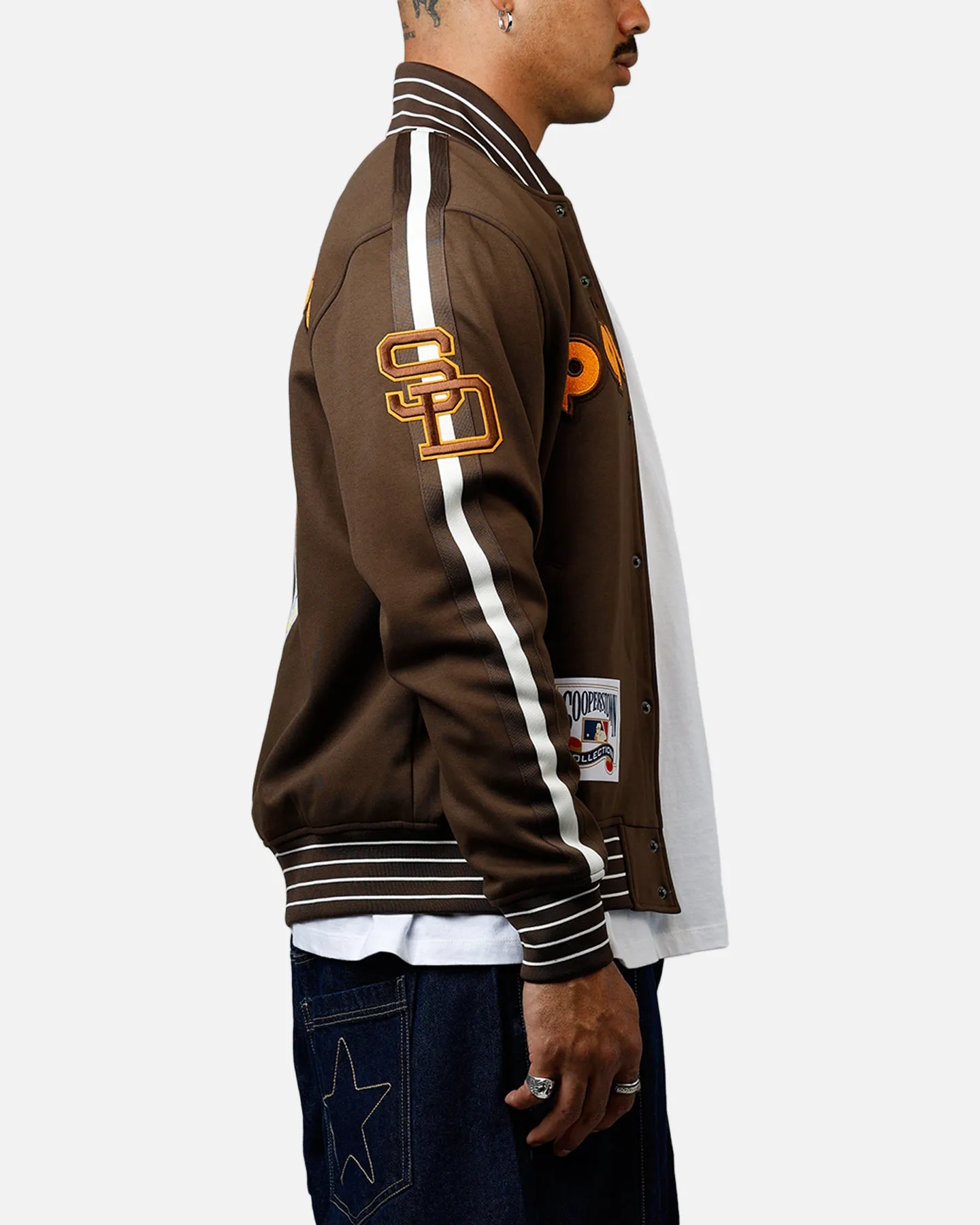Pro Standard San Diego Padres Double Knit Jacket Brown sold by Culture Kings product image thumbnail 4