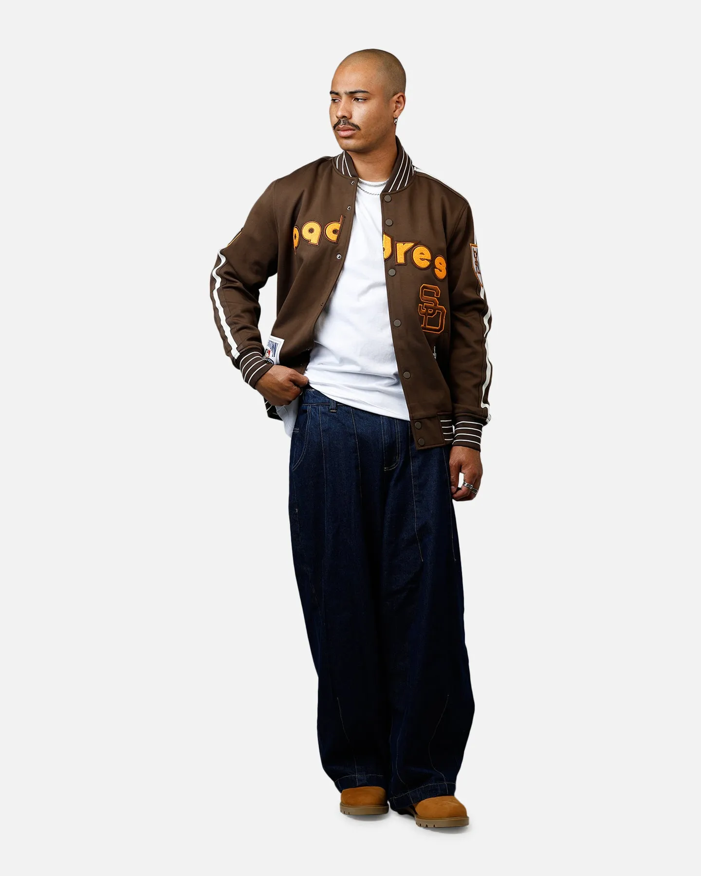 Pro Standard San Diego Padres Double Knit Jacket Brown sold by Culture Kings product image thumbnail 3