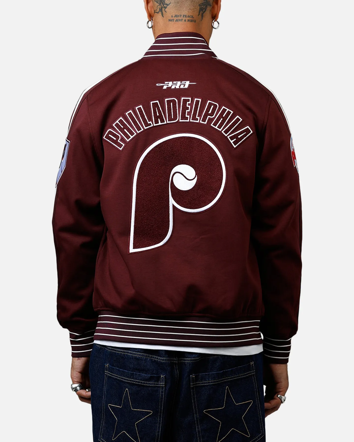 Pro Standard Philadelphia Phillies Double Knit Jacket Burgundy sold by Culture Kings