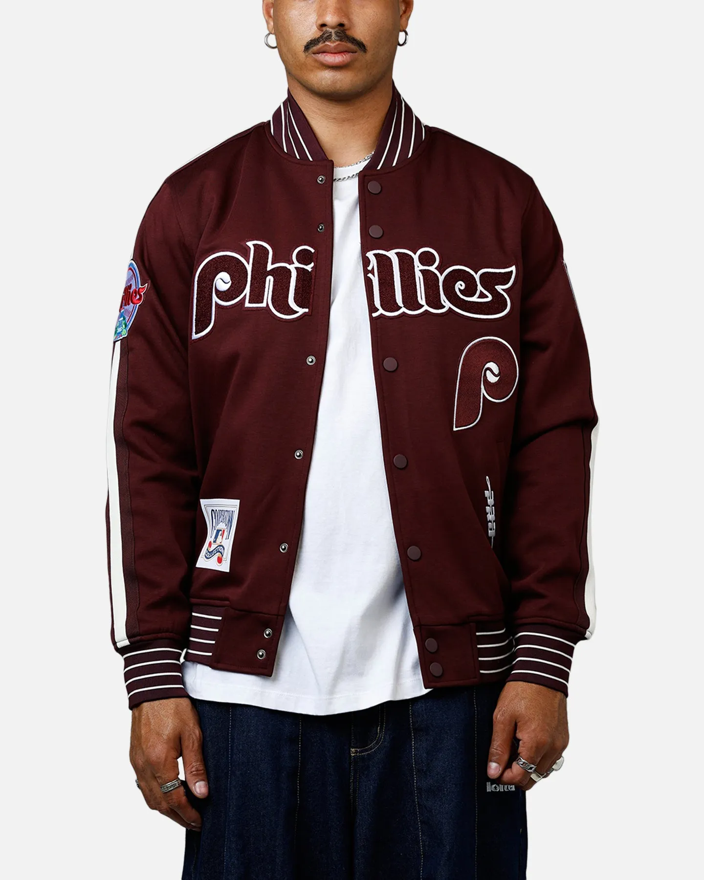 Pro Standard Philadelphia Phillies Double Knit Jacket Burgundy sold by Culture Kings product image thumbnail 2