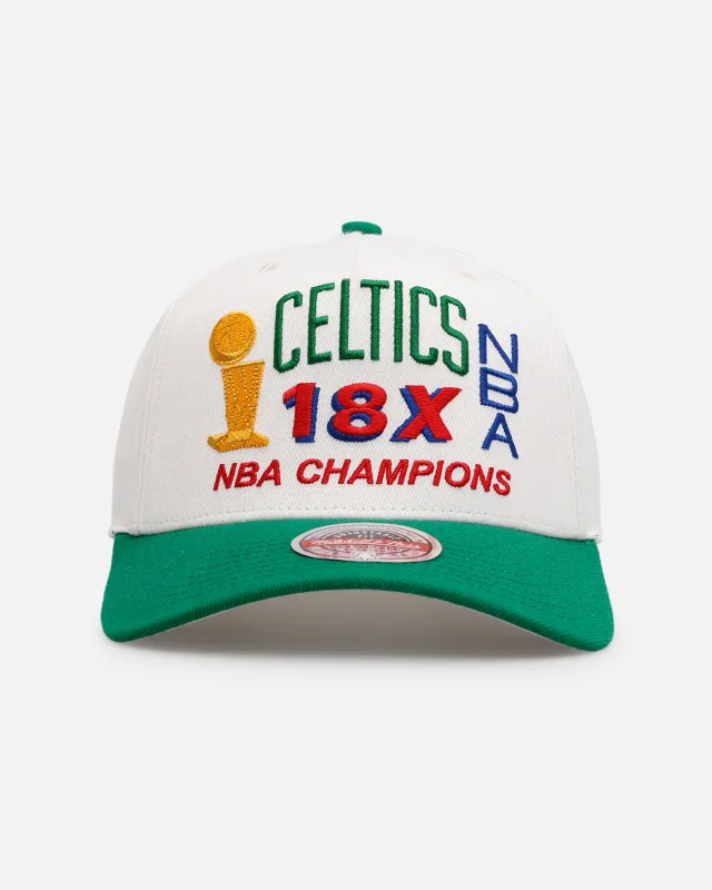 Mitchell & Ness Boston Celtics 'NBA Elite Finals' MVP Snapback Cream/Green sold by Culture Kings