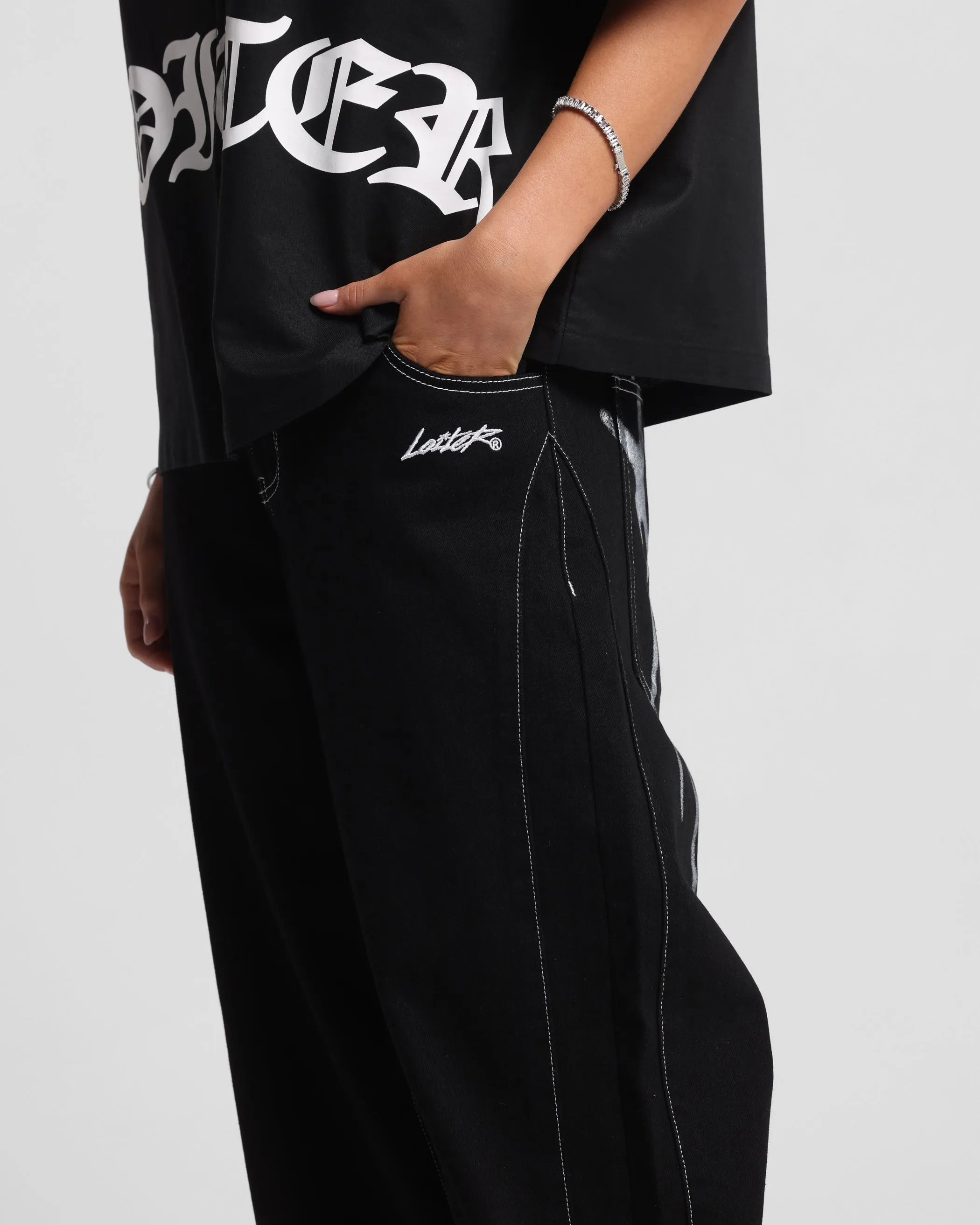 Loiter Shadow Jeans Black sold by Culture Kings product image thumbnail 4