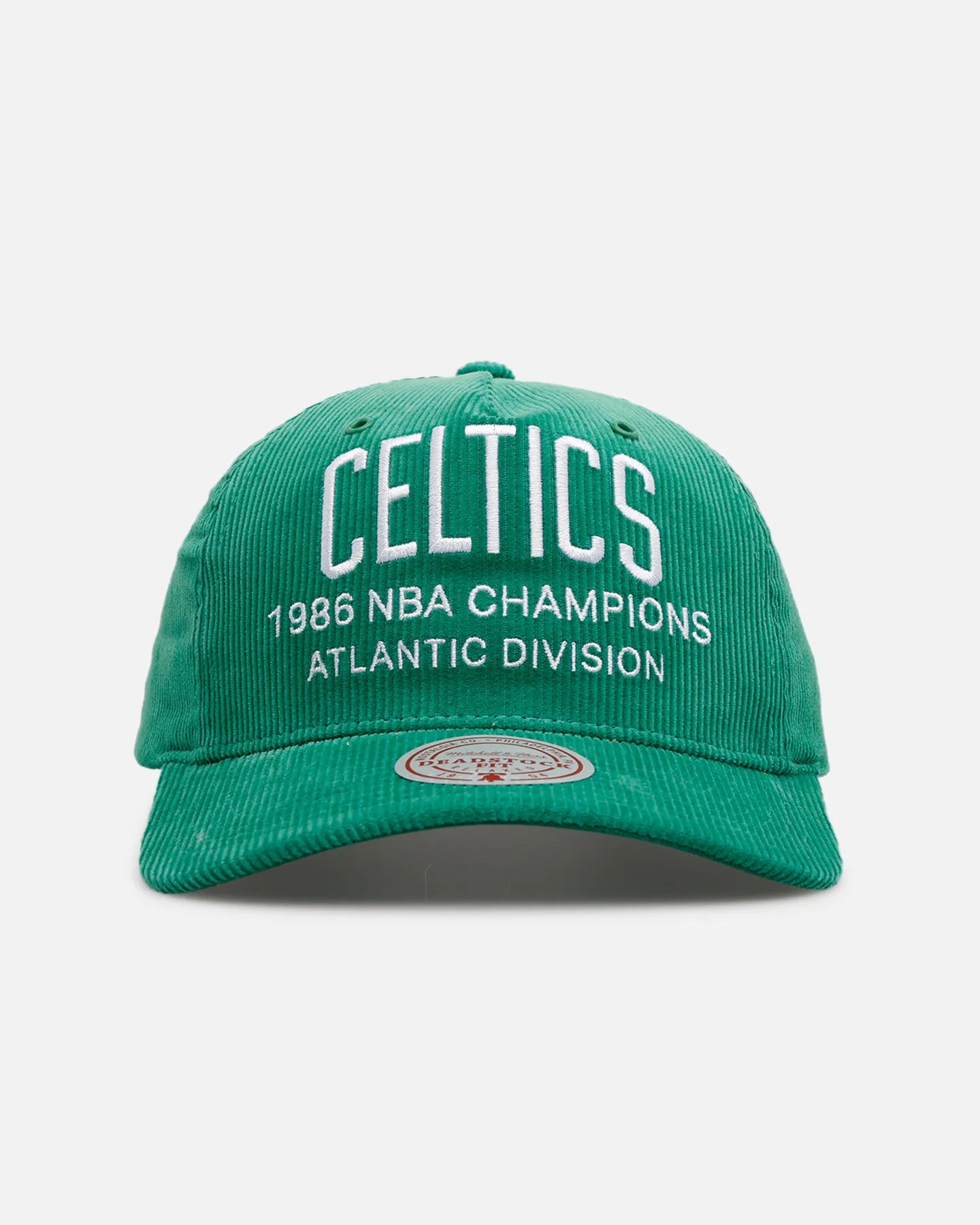 Mitchell & Ness Boston Celtics 'Worldwide' Deadstock Corduroy Snapback Green sold by Culture Kings