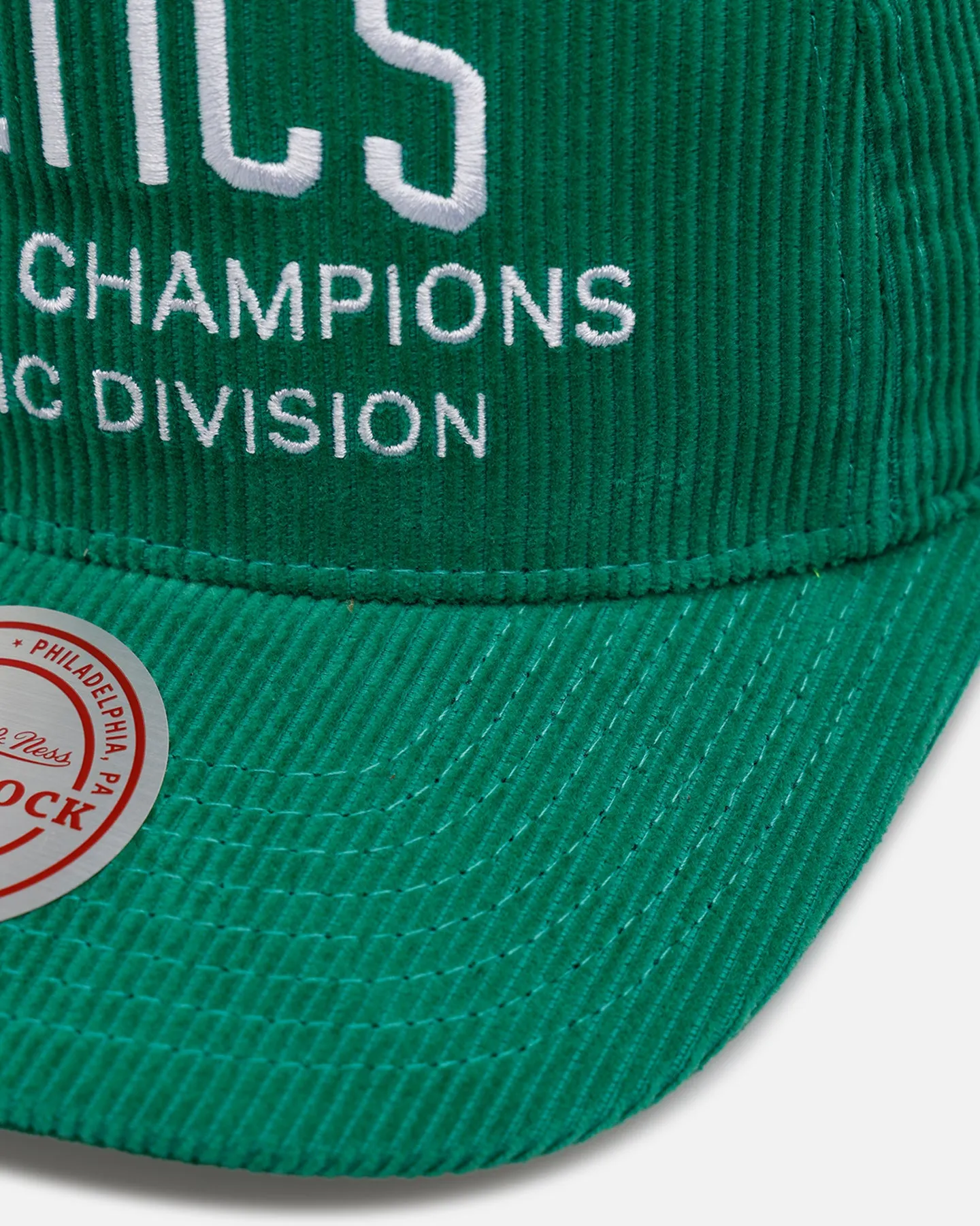 Mitchell & Ness Boston Celtics 'Worldwide' Deadstock Corduroy Snapback Green sold by Culture Kings product image thumbnail 2