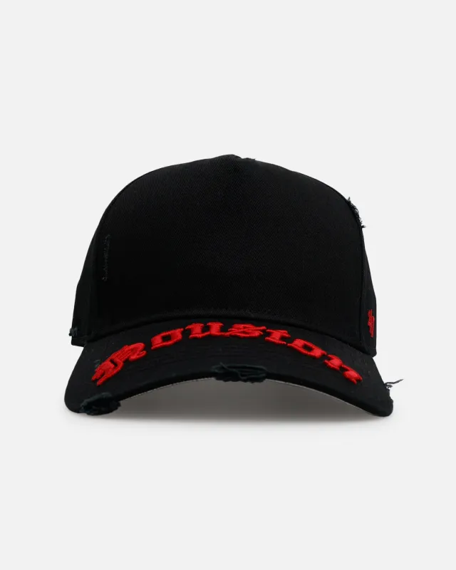 47 Brand Houston Astros 'Destruct Gothic Visor' 47 Offside Strapback Black sold by Culture Kings