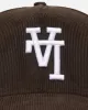 New Era Los Angeles Dodgers 'Upside Down LA Cord' 9FORTY A-Frame Corduroy Snapback Walnut sold by Culture Kings