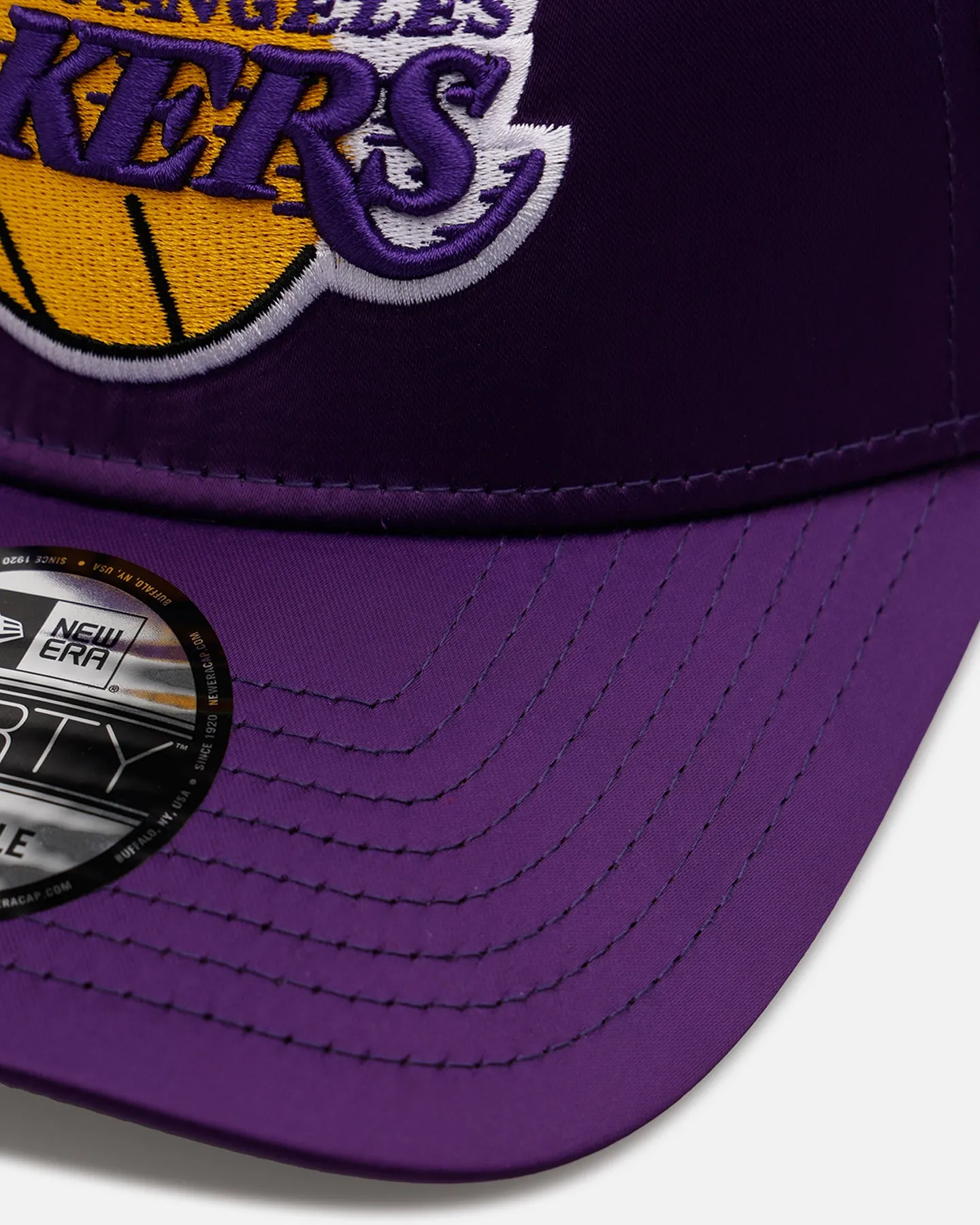 New Era Los Angeles Lakers 'Team Color Satin' 9FORTY A-Frame Snapback Official Team Color sold by Culture Kings product image thumbnail 2