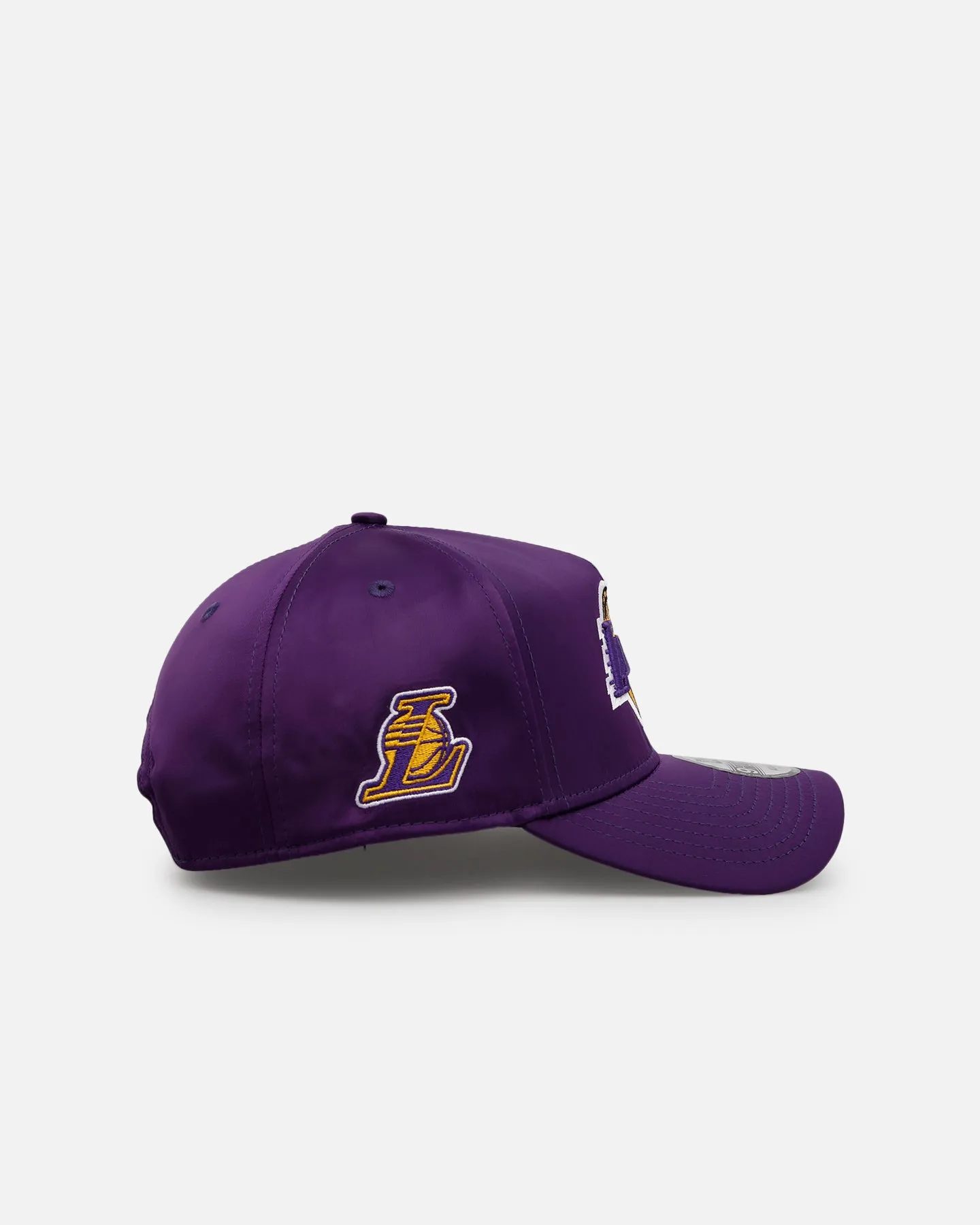 New Era Los Angeles Lakers 'Team Color Satin' 9FORTY A-Frame Snapback Official Team Color sold by Culture Kings product image thumbnail 4