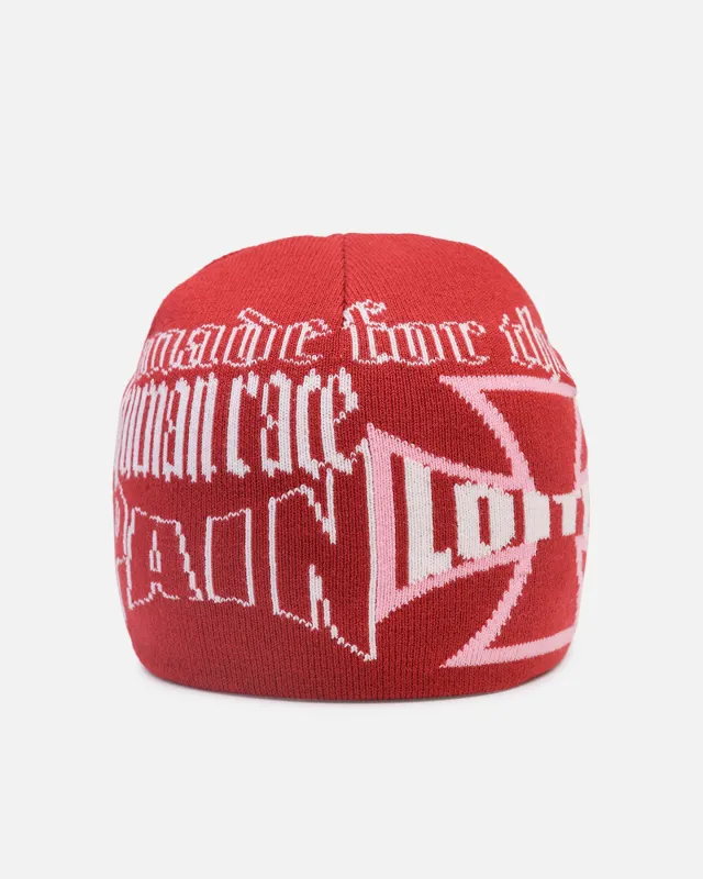 Loiter Motor Knit Skully Red/White sold by Culture Kings