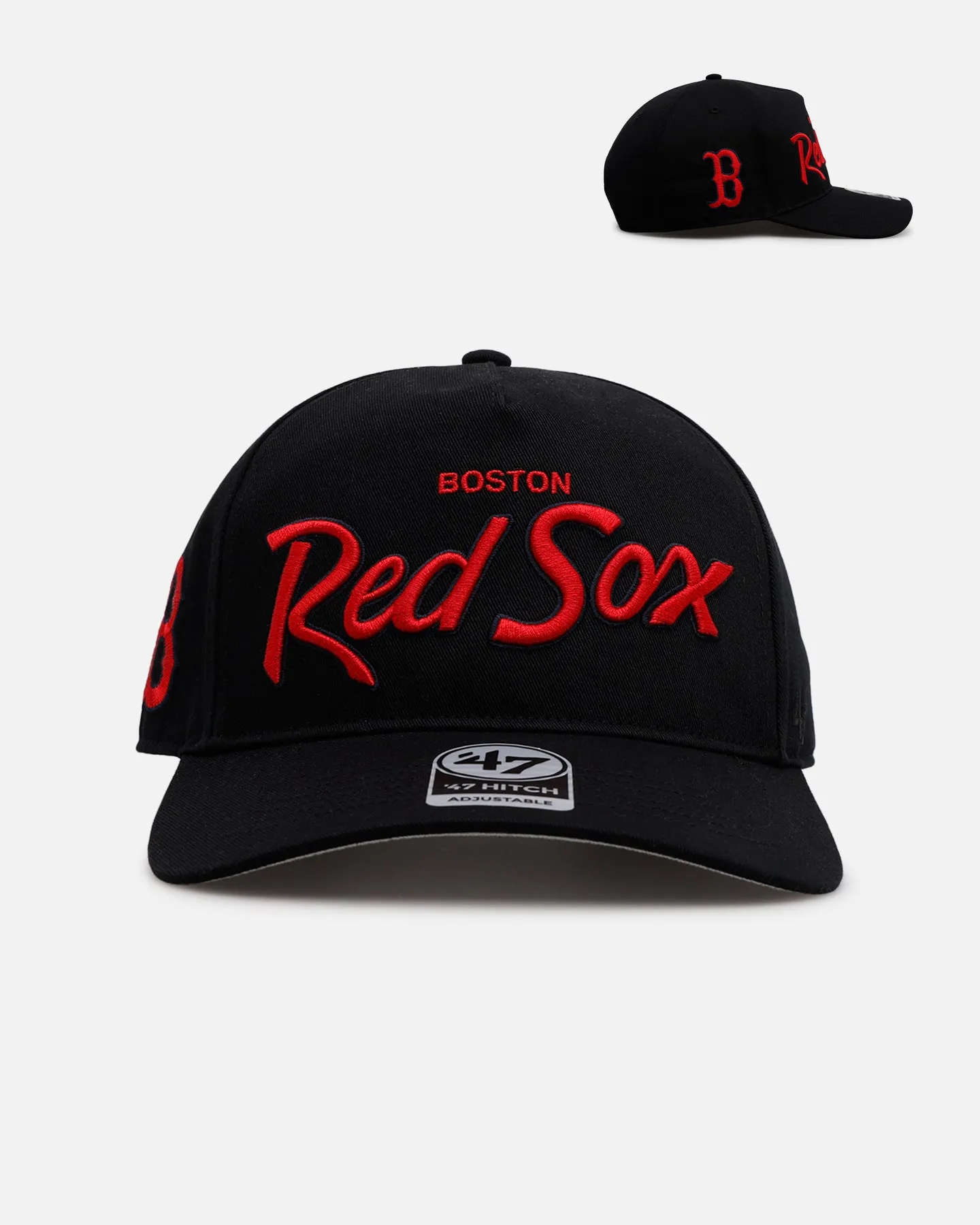 47 Brand Boston Red Sox 'Black Dome Script' 47 Hitch Snapback Black sold by Culture Kings