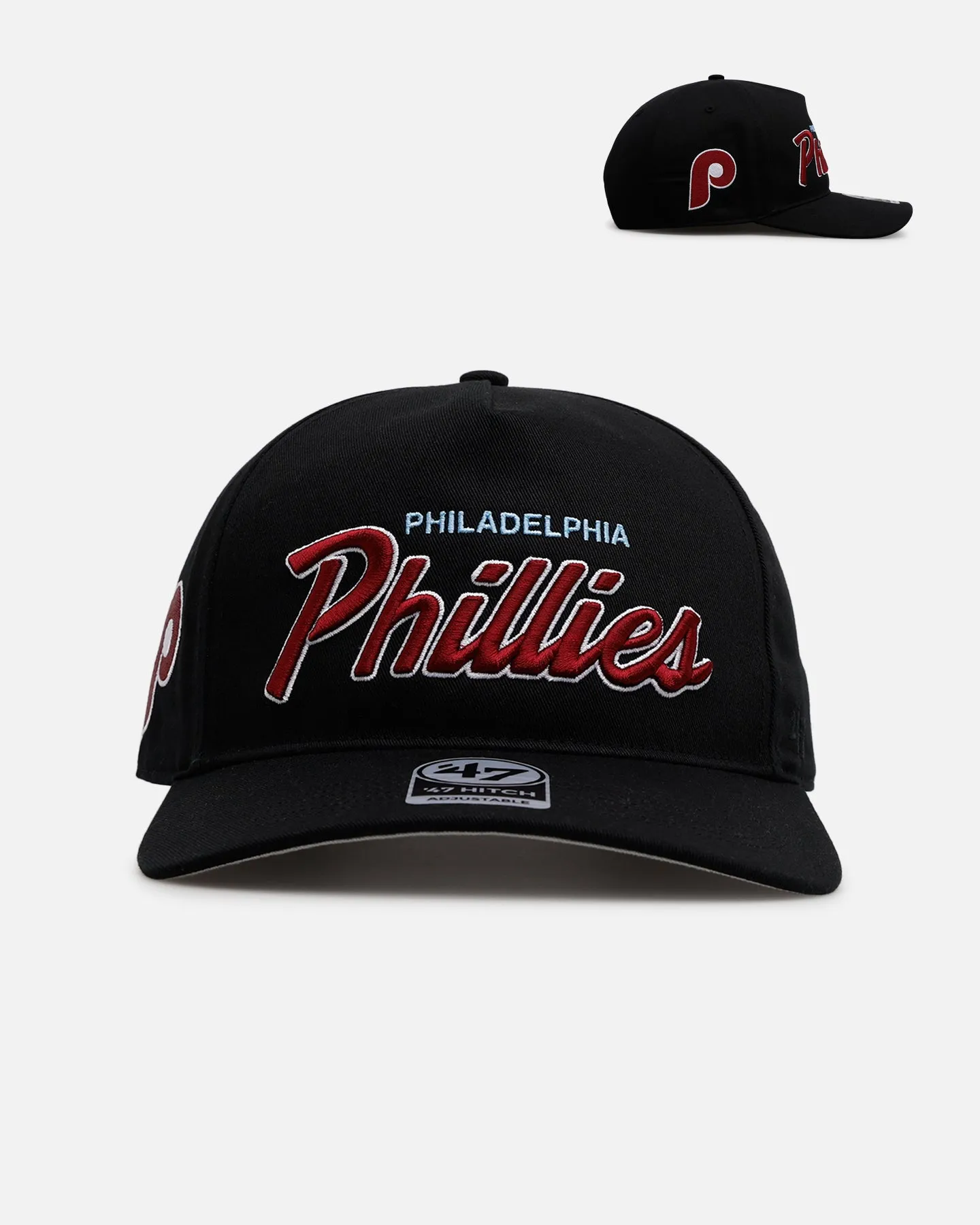47 Brand Philadelphia Phillies 'Black Dome Script' 47 Hitch Snapback Black sold by Culture Kings
