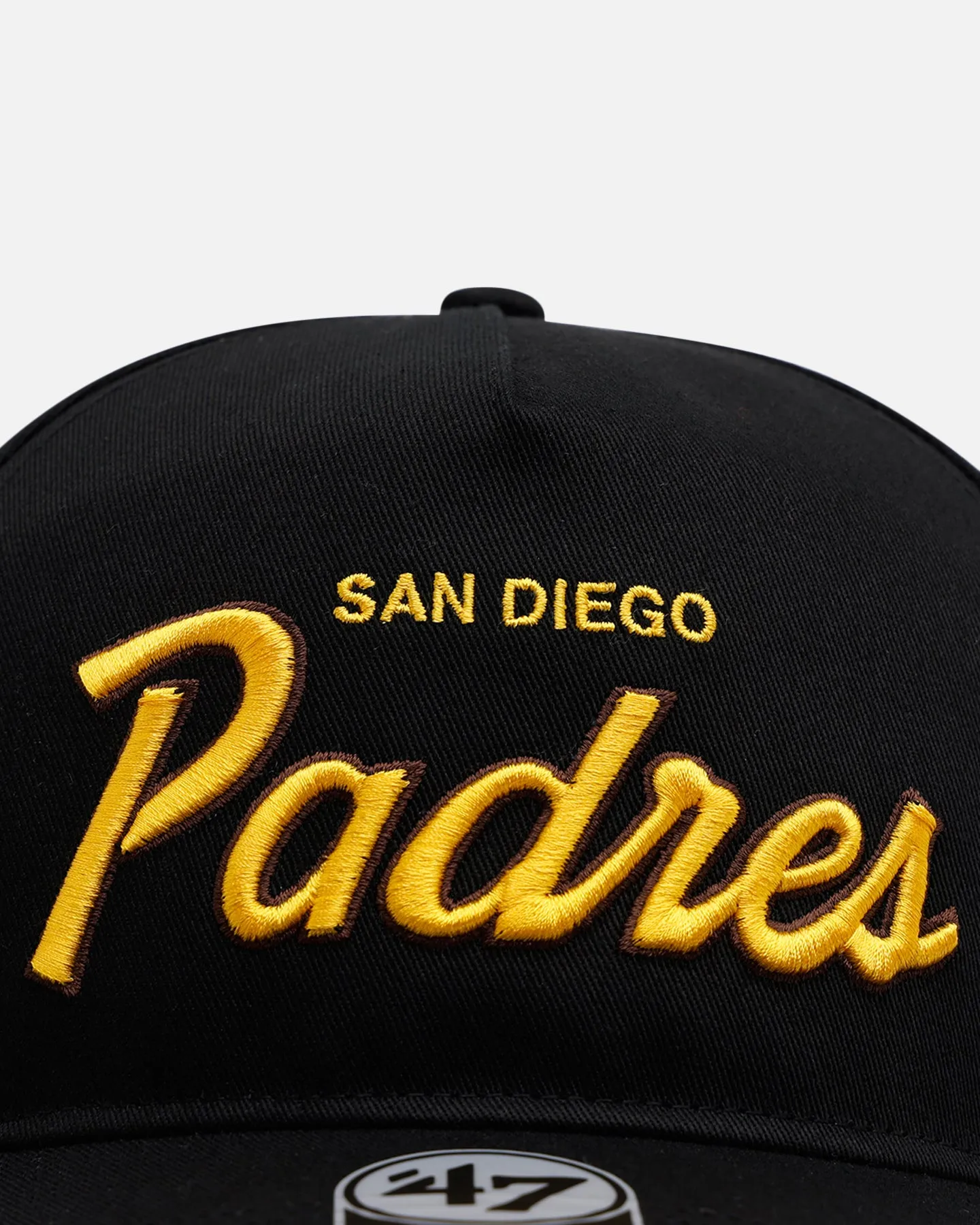 47 Brand San Diego Padres 'Black Dome Script' 47 Hitch Snapback Black sold by Culture Kings product image thumbnail 5