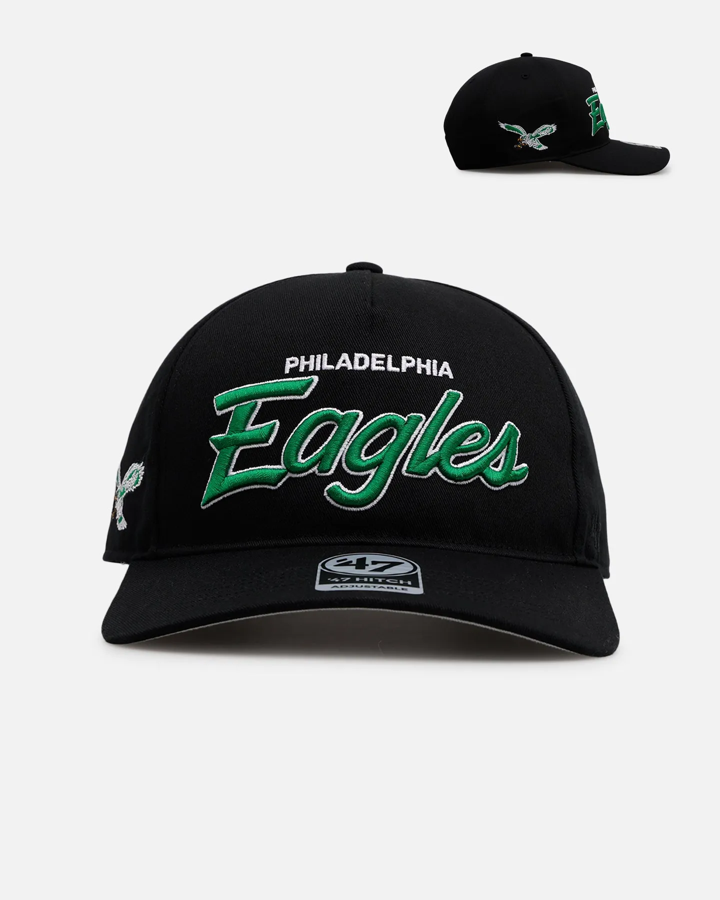 47 Brand Philadelphia Eagles 'Black Dome Script' 47 Hitch Snapback Black sold by Culture Kings