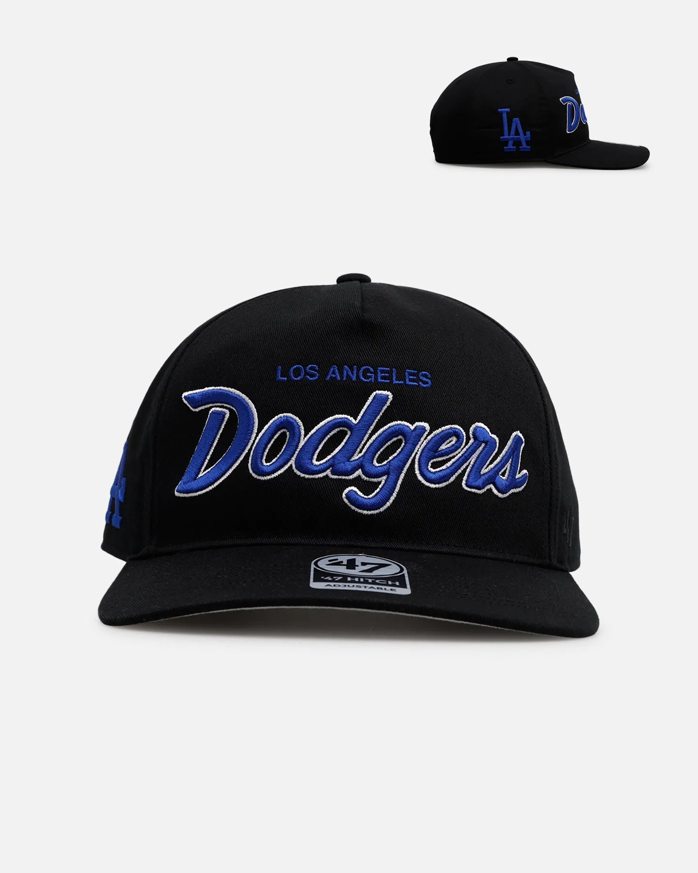 47 Brand Los Angeles Dodgers 'Black Dome Script' 47 Hitch Snapback Black sold by Culture Kings