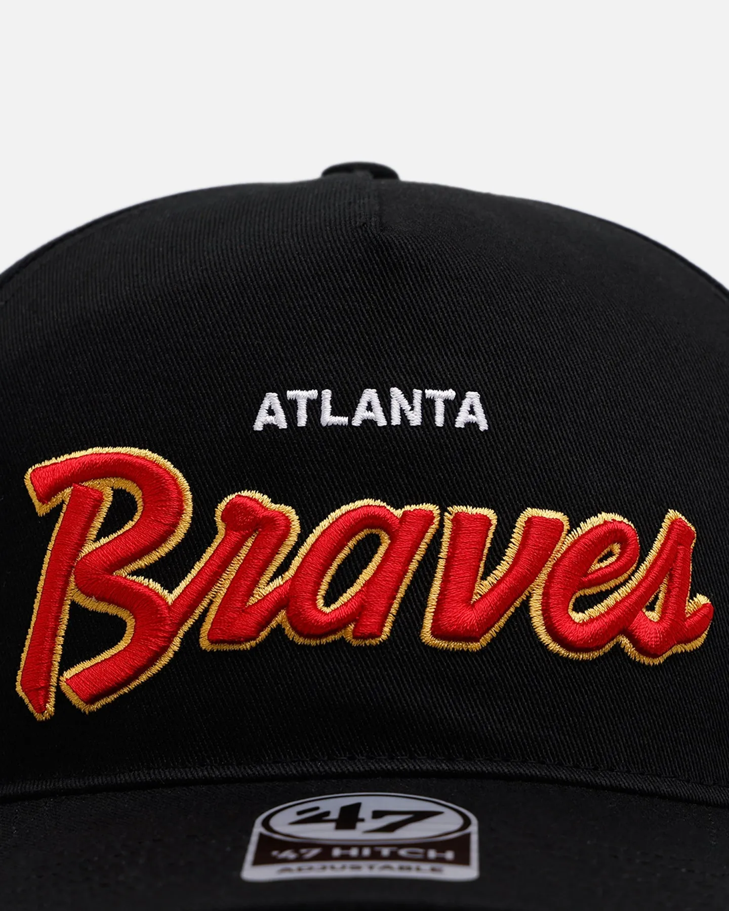 47 Brand Atlanta Braves 'Black Dome Script' 47 Hitch Snapback Black sold by Culture Kings product image thumbnail 5