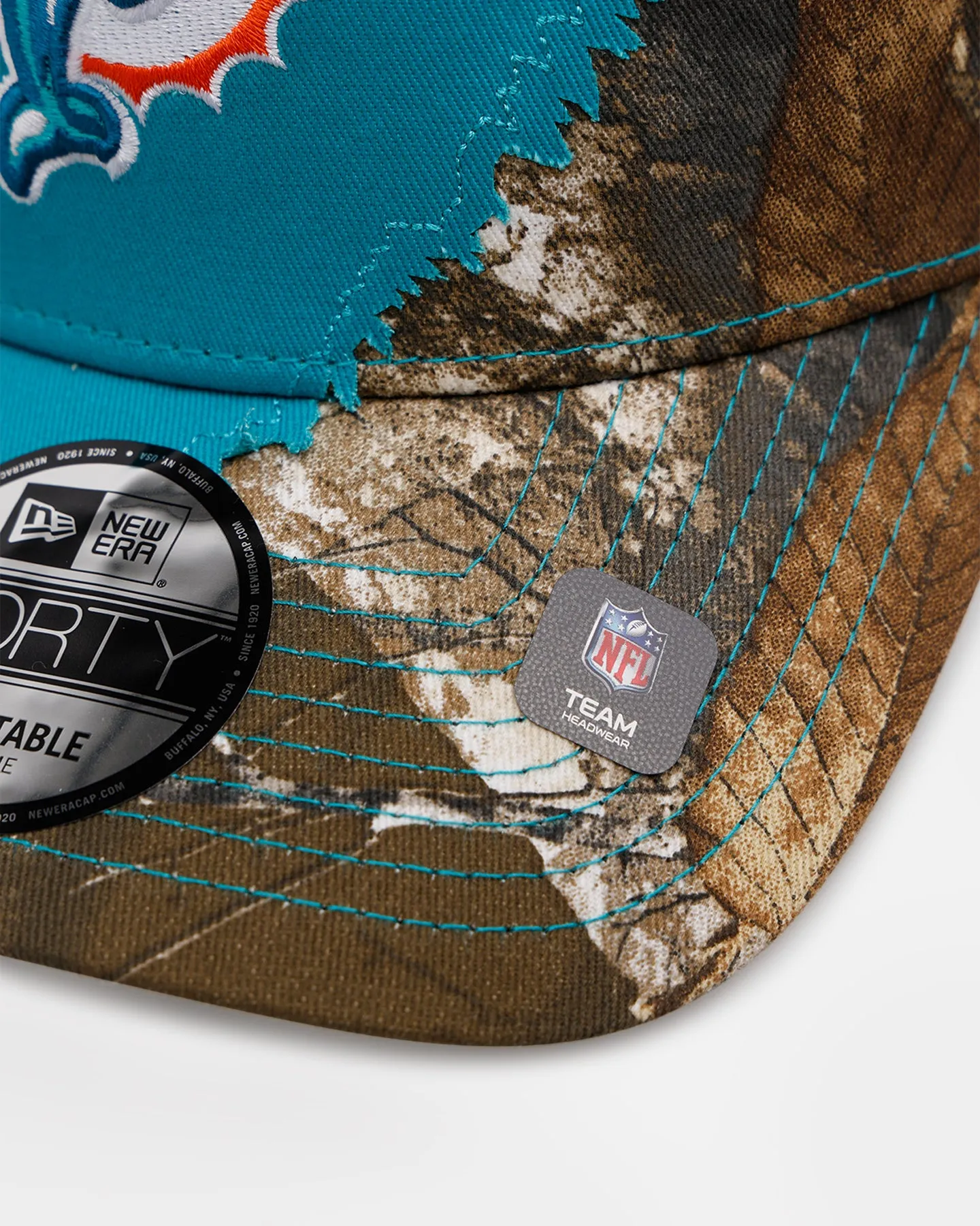 New Era Miami Dolphins 'Camo Tear Away' 9FORTY A-Frame Snapback Camo/Official Team Color sold by Culture Kings product image thumbnail 2